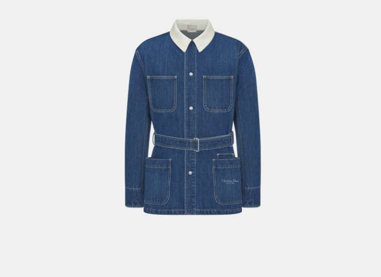 Dior o1w1db10525 443D48 Couture Safari Jacket in Blue Size US M / EU 48-50 / 2 - 1 Thumbnail