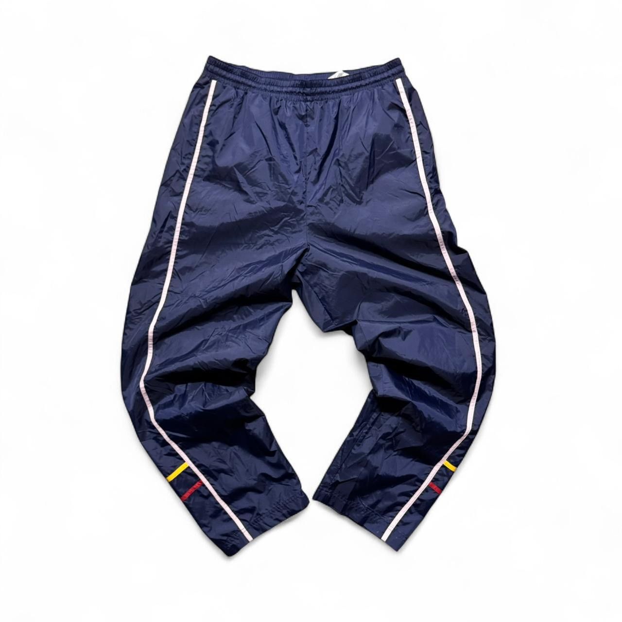 Nike GS Signature Navy Nylon Track Pants Baggy Y2K 90s Retro Size US 34 / EU 50 - 1 Thumbnail