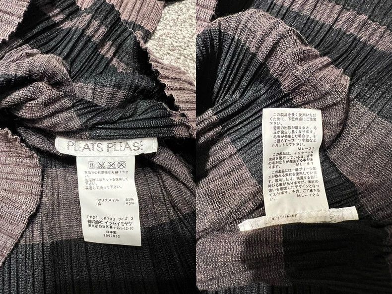 Issey Miyake issey miyake size:3 Black and purple pleated top Size XXS / US 00 / IT 34 - 5 Thumbnail