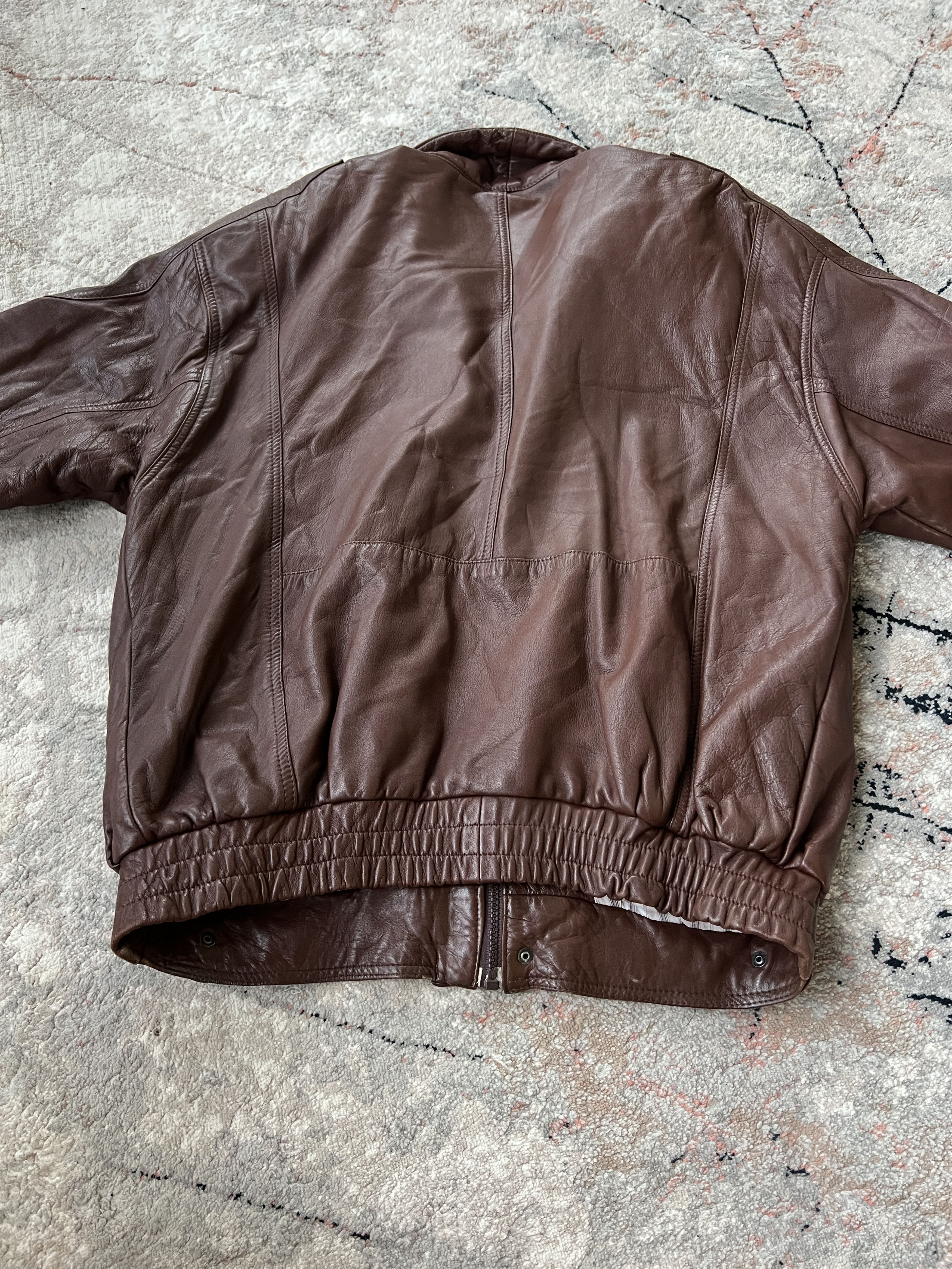 Leather × Vintage Vintage Leather Jacket Size US L / EU 52-54 / 3 - 6 Thumbnail