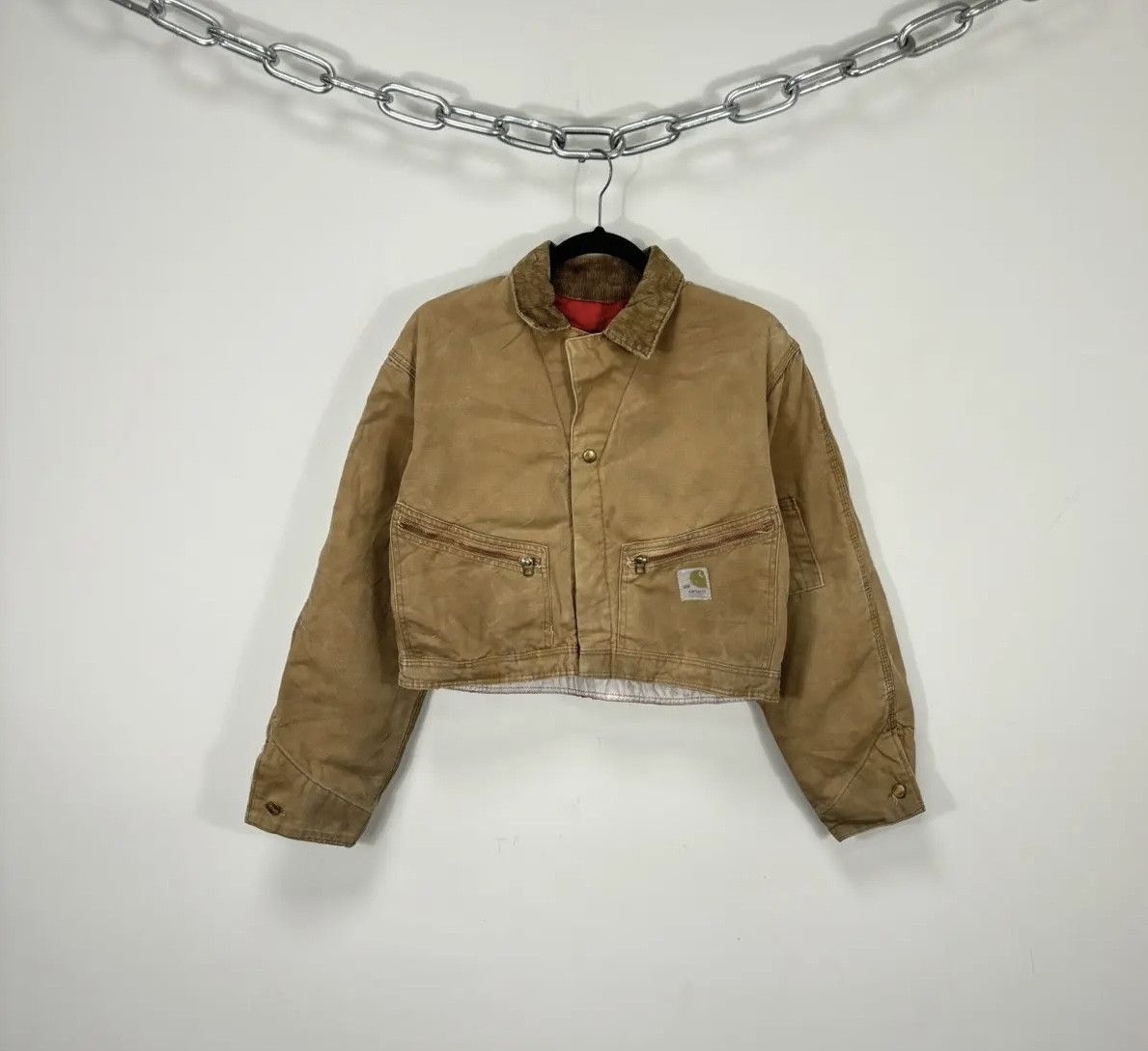 Vintage 90s Carhartt USA Boxy Hype Cropped Detroit Jacket
