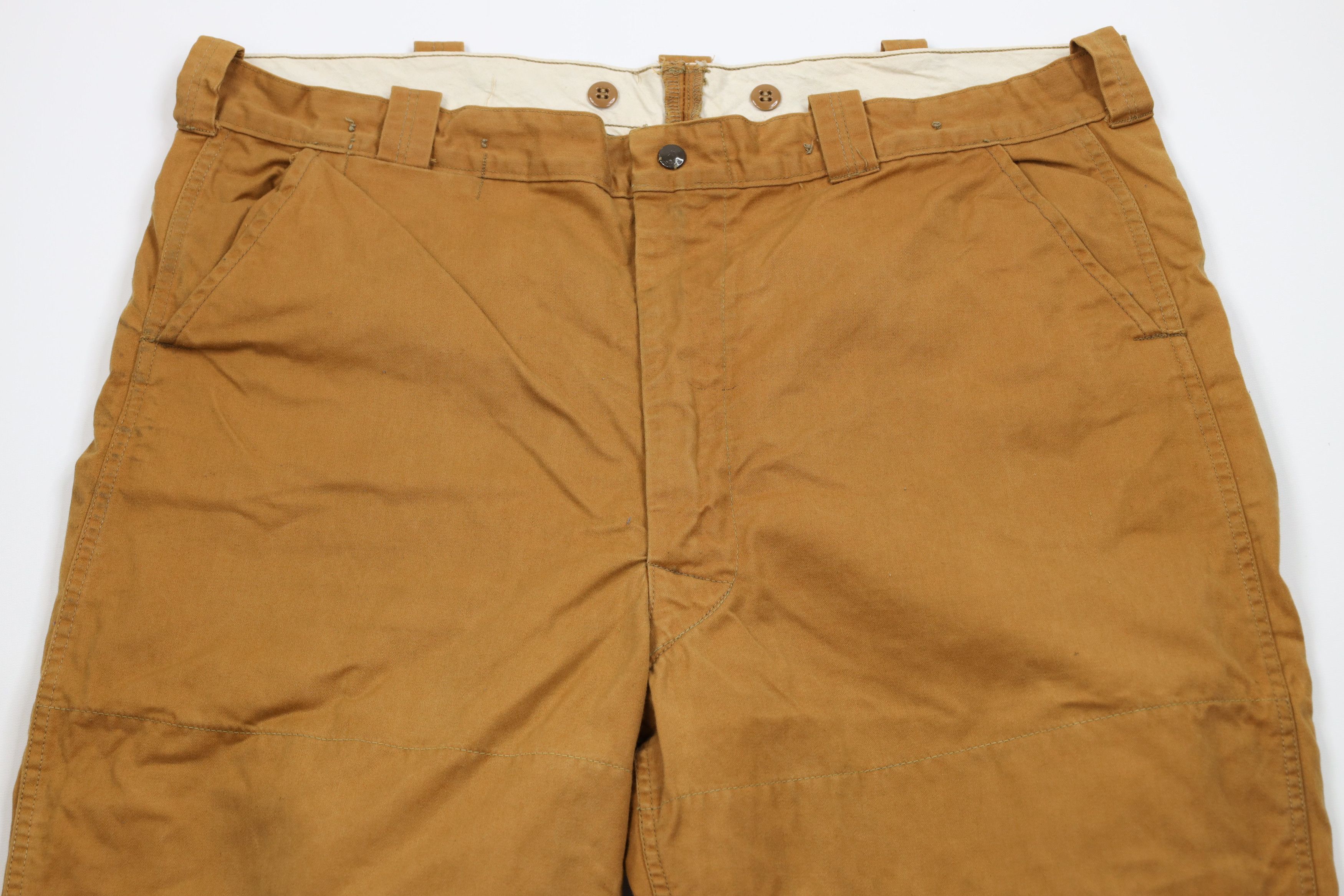 Vintage Vintage 60s 70s Streetwear Wide Leg Hunting Pants Brown USA Size US 44 / EU 60 - 2 Thumbnail