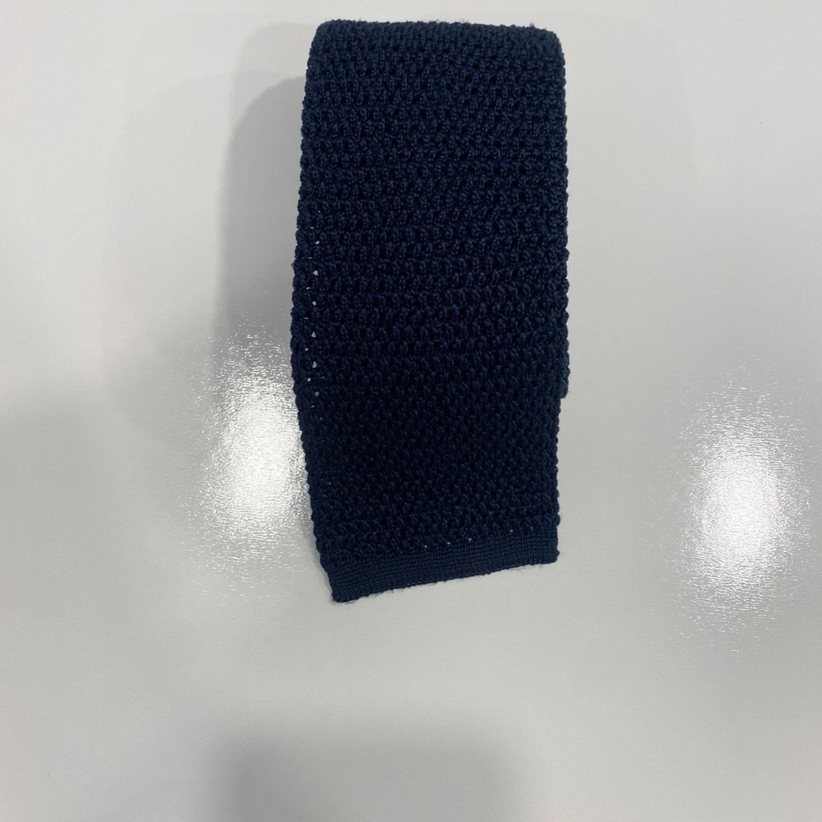 Tom Ford Tom Ford Silk Italian Knitted Square End Tie Size ONE SIZE - 3 Thumbnail
