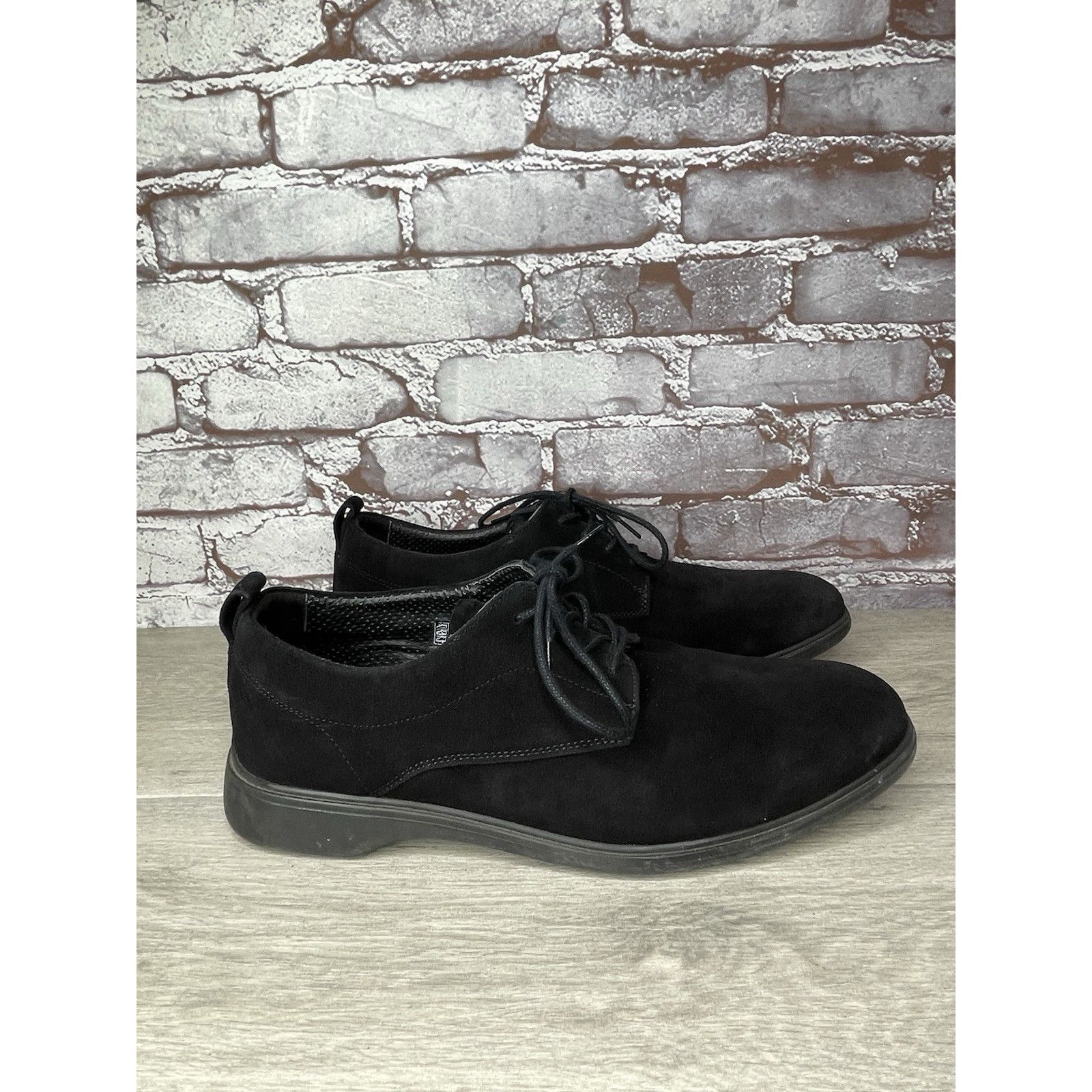 Lumberjack Amberjack Black Suede Leather Lace Up Rubber Oxfords Shoes M Size US 10.5 / EU 43-44 - 3 Thumbnail