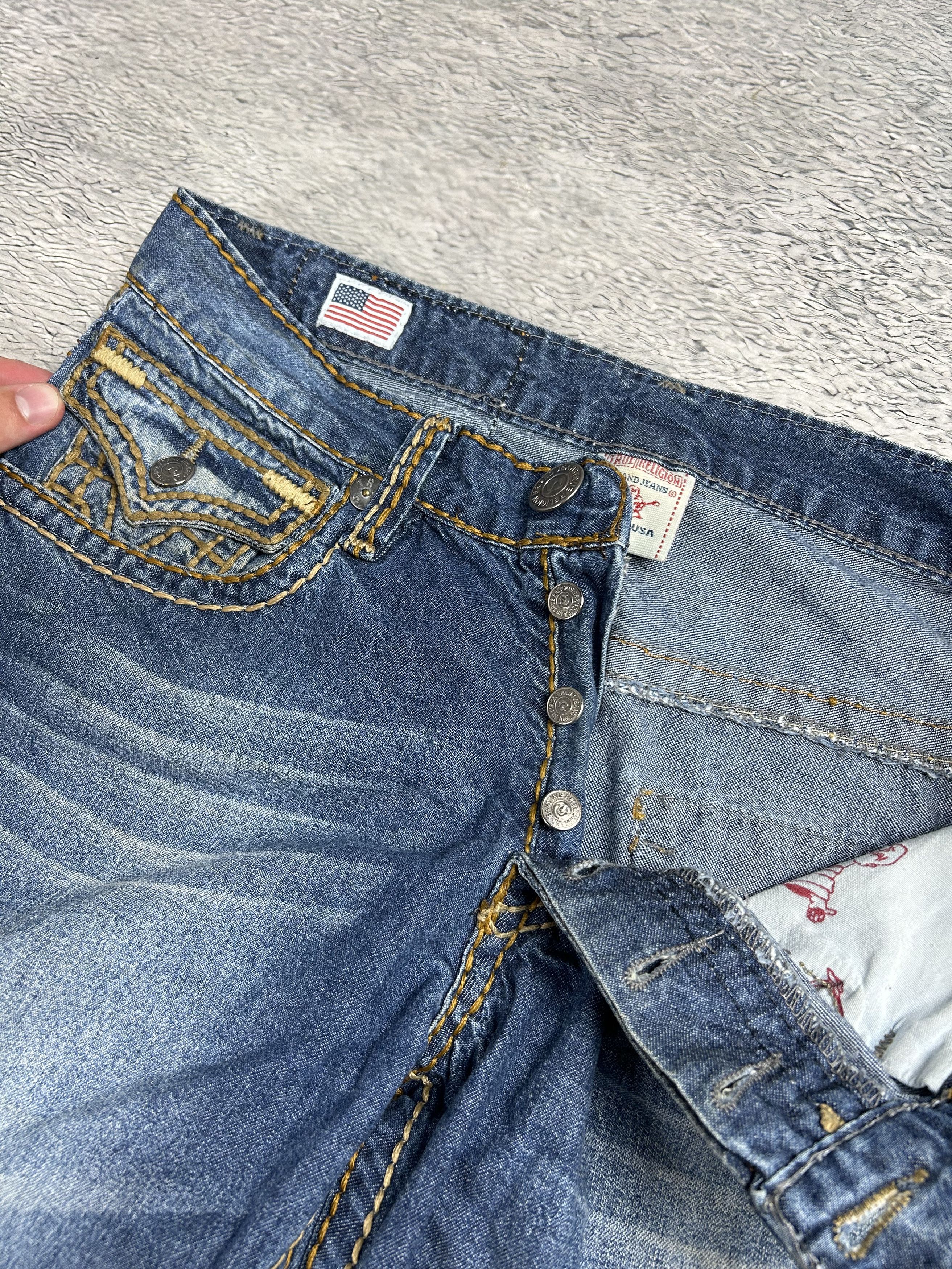 JNCO × True Religion × Vintage True Religion jeans Baggy Drill Streetwear Rare Oldmoney Size US 33 - 7 Thumbnail