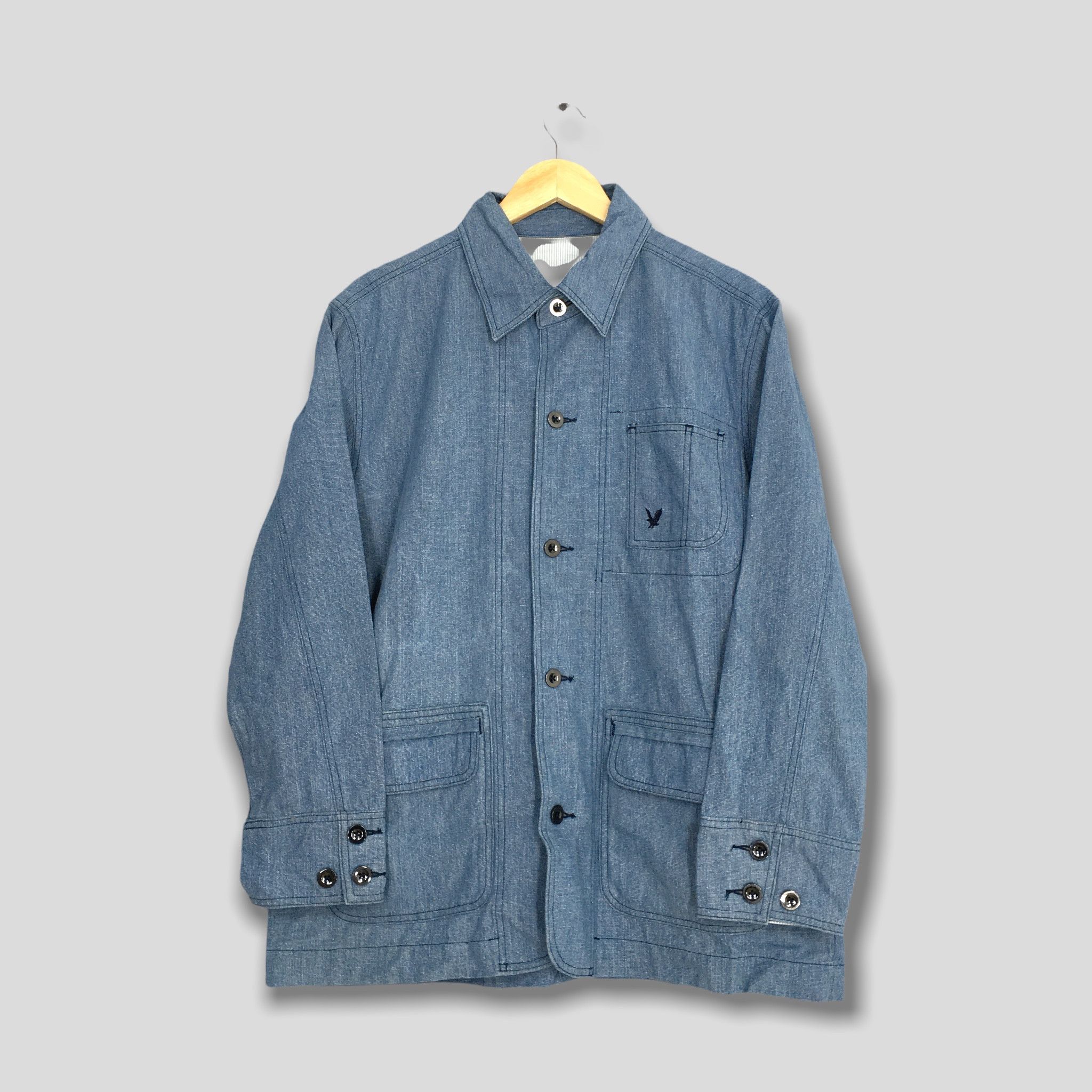 Lyle & Scott Vintage Lyle & Scott Denim Workers Jacket Large Size US L / EU 52-54 / 3 - 1 Thumbnail