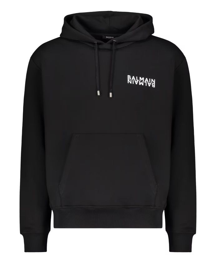 Balmain o1y0426 Logo Hoodie in Black Size US XXL / EU 58 / 5 - 1 Thumbnail