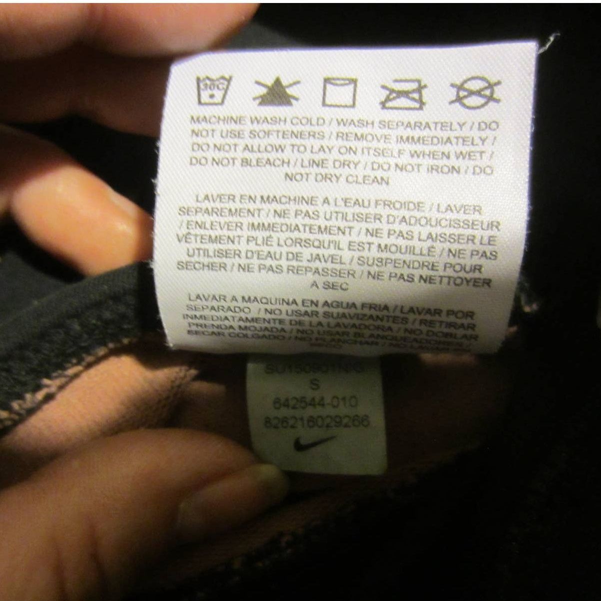 Nike Nike Dri-FIT Ombre Black Orange Gradient Capri Leggings S Size 23" - 6 Thumbnail