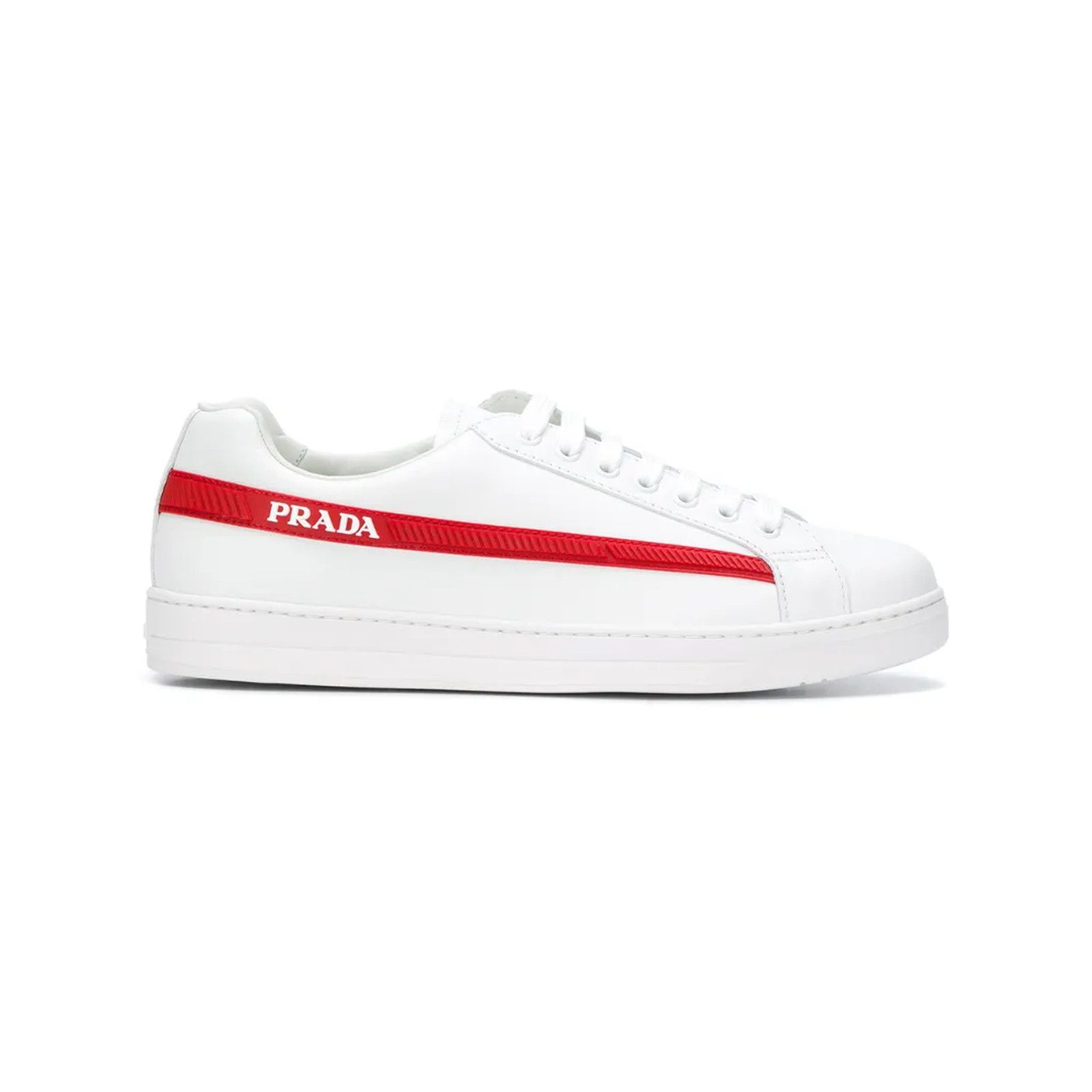 Prada Prada Band Logo Lace Up Tie Flat Low Top Sneaker 36.5 Size US 6.5 / IT 36.5 - 3 Thumbnail