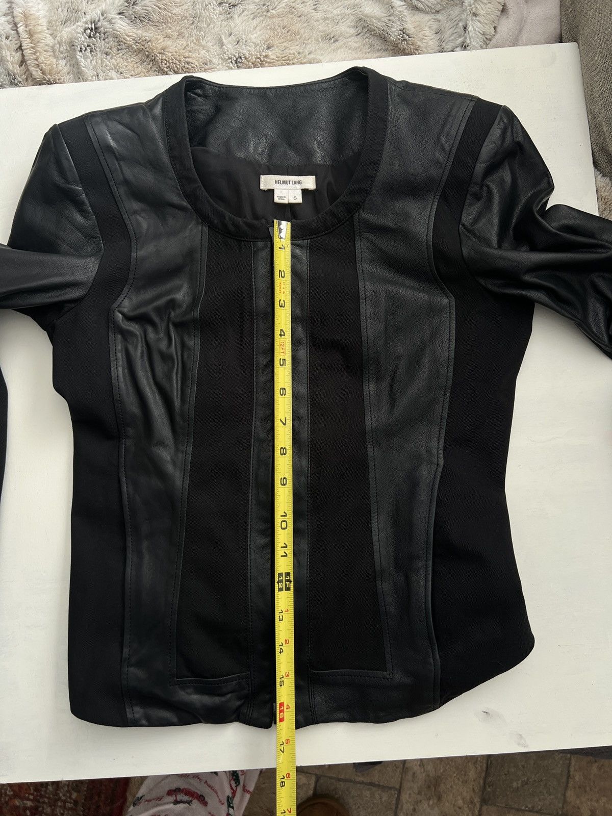 Helmut Lang Helmut Lang 2013 Panelled Lambskin Leather Jacket Size S / US 4 / IT 40 - 9 Thumbnail