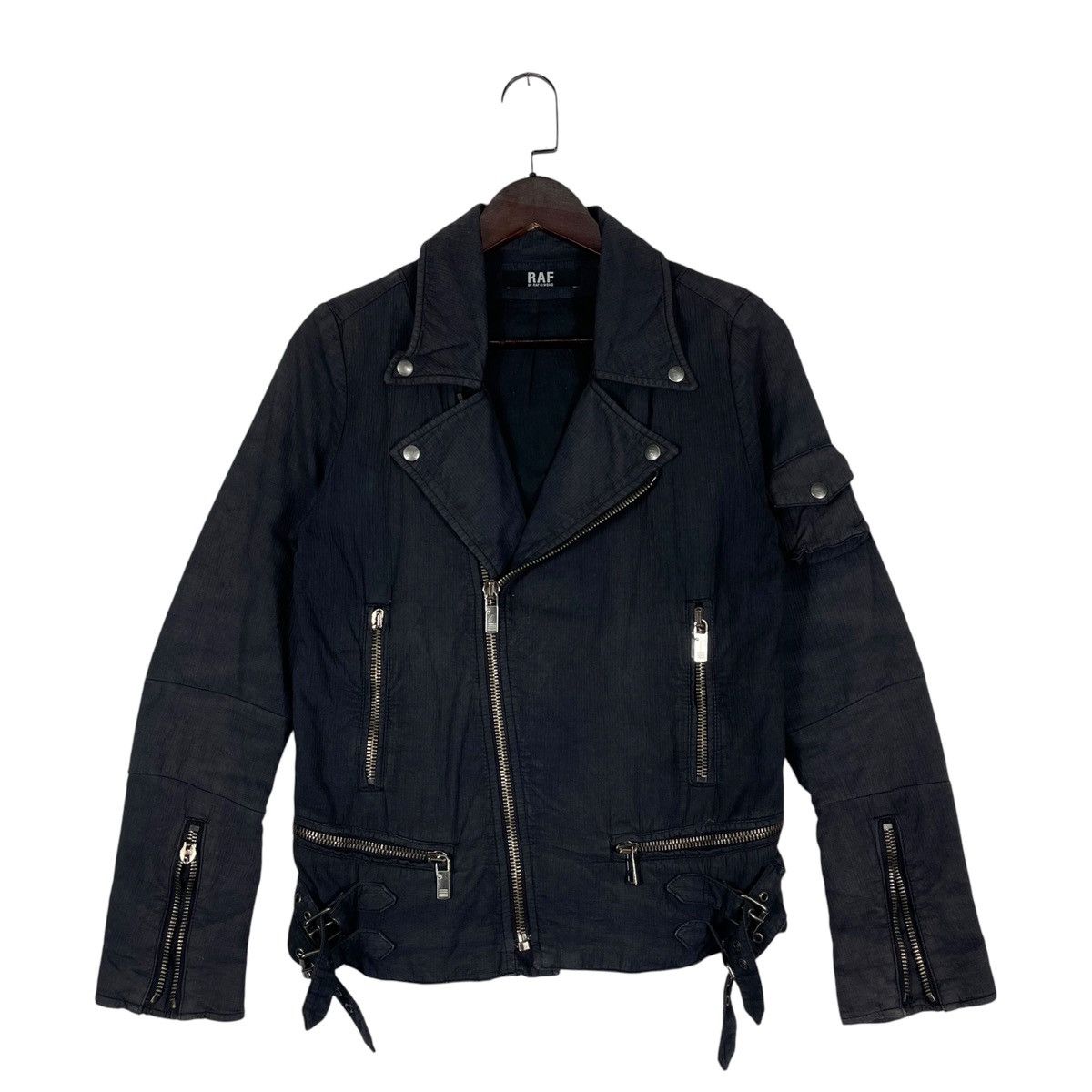 Raf by Raf Simons Vintage SS2006 Seersucker Cotton Classic Rider Jacket Size US S / EU 44-46 / 1 - 2 Thumbnail