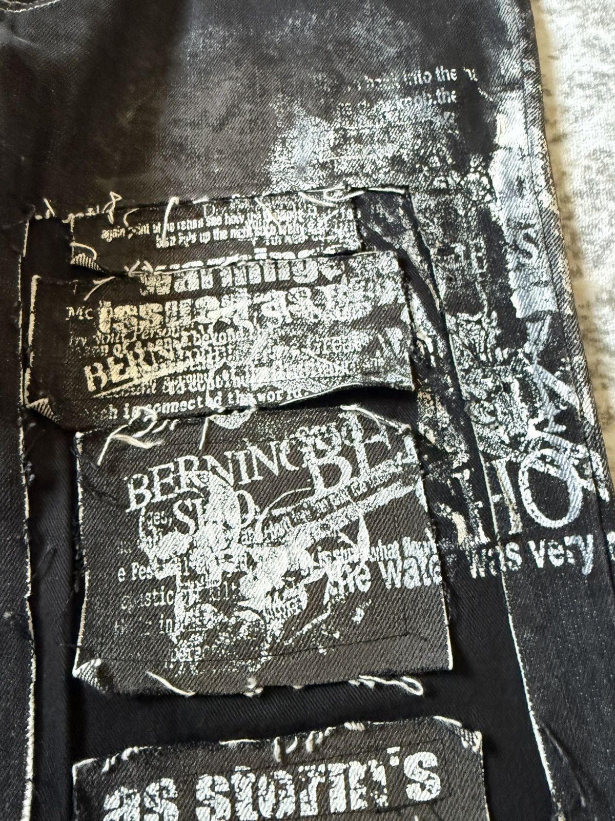 Japanese Brand Rare Bernings Sho Poems Riot Studded Flared Jeans Japan Size US 30 / EU 46 - 9 Thumbnail
