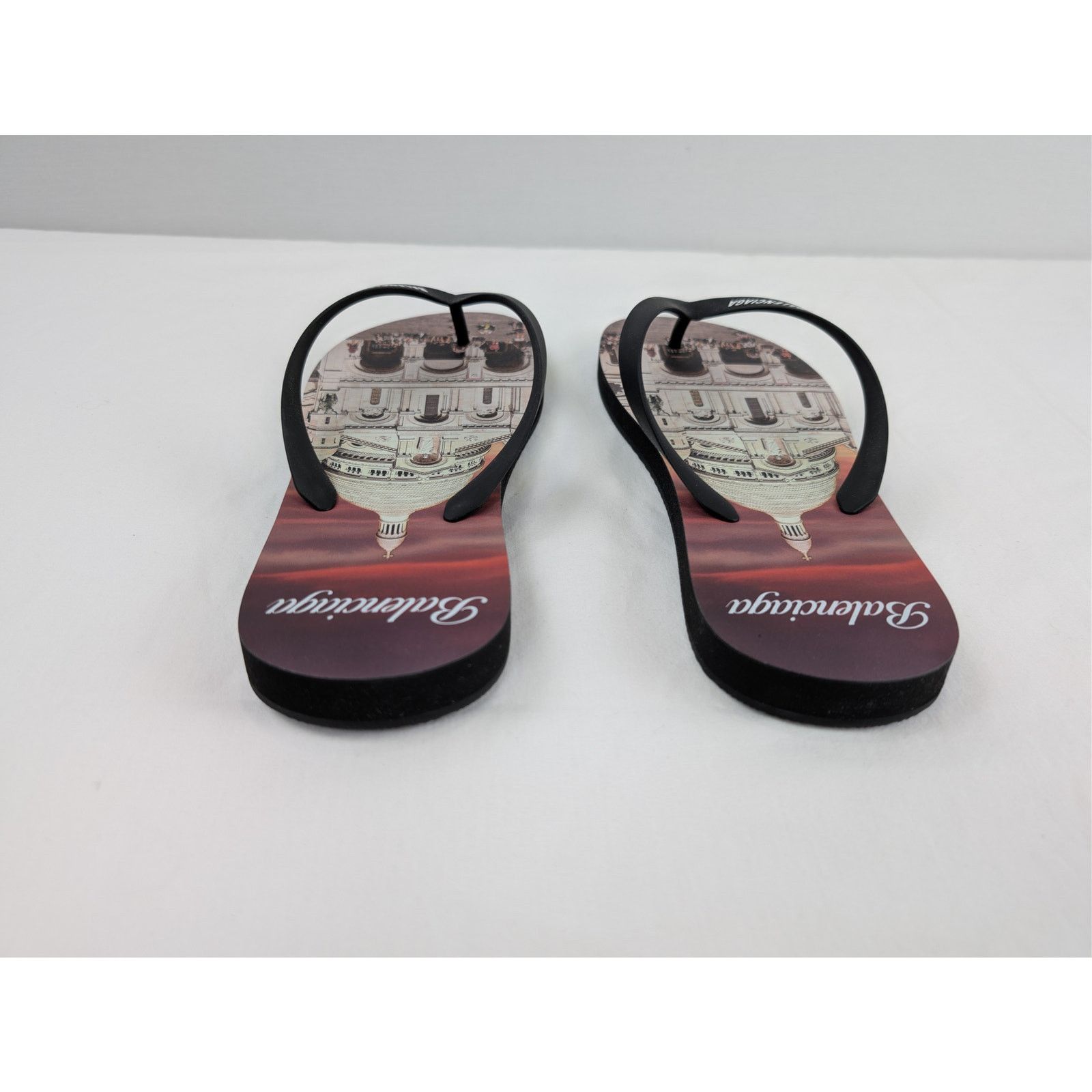 Balenciaga o1rshd1 Q:2 / Souvenir Thong TPU Monument Print Slipper Size US 9 / EU 42 - 10 Thumbnail