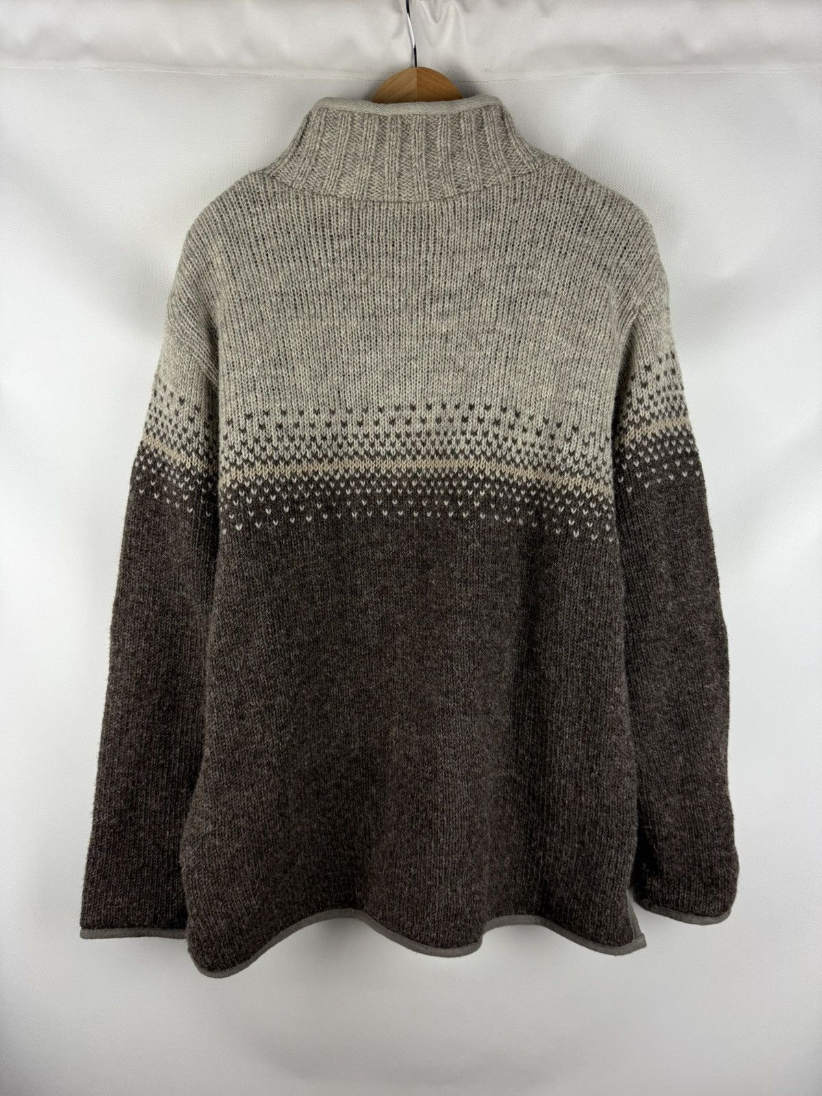 Other Pachamama 1/4 Zip Heavy Hand Knitted Wool Sweater Pullover Size US M / EU 48-50 / 2 - 16 Thumbnail