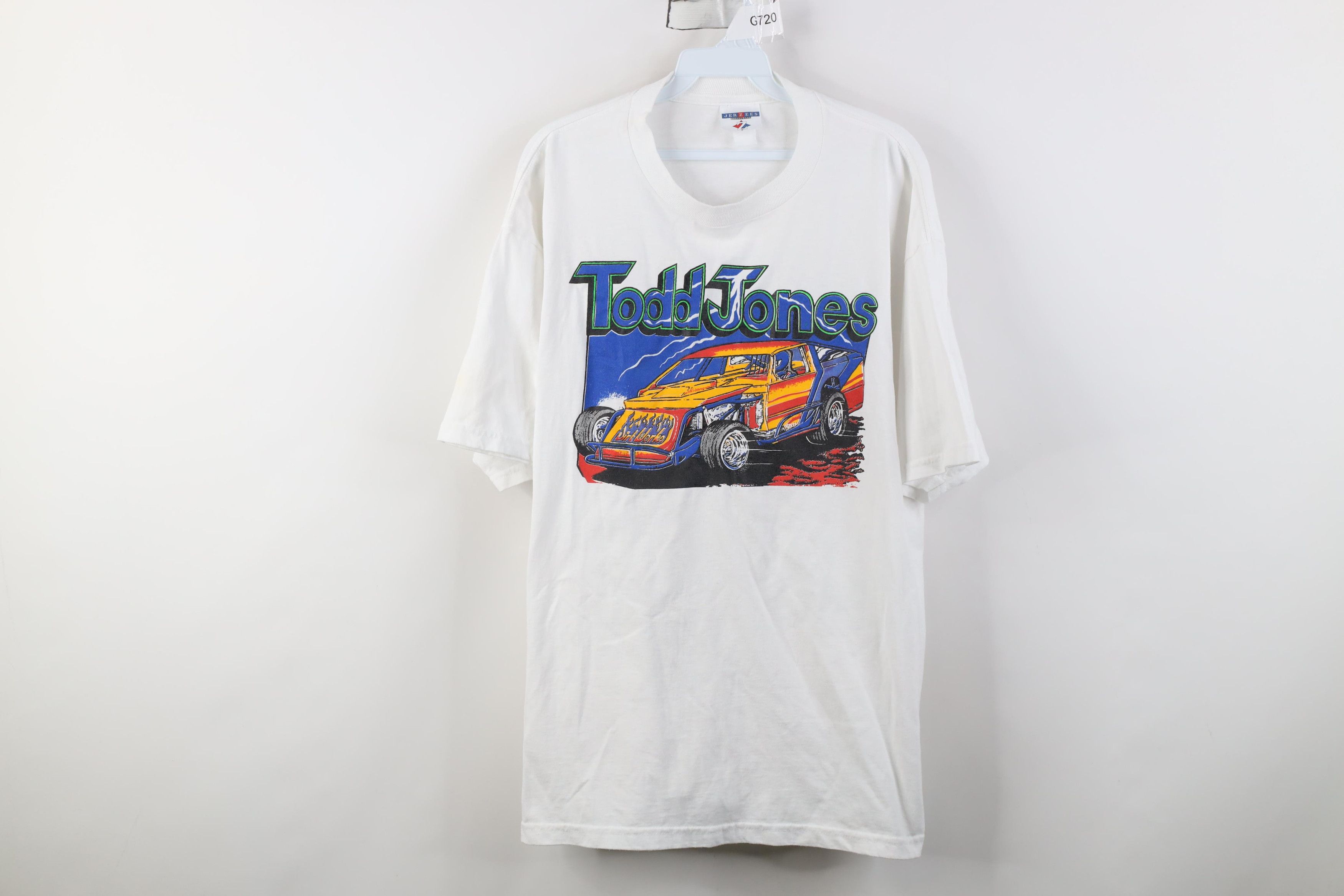 Vintage Vintage Dirt Todd Jones Racing Short Sleeve T-Shirt White Size US XL / EU 56 / 4 - 1 Thumbnail