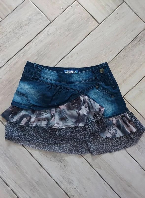 Vintage Vintage mini skirt 27 Size 27" / US 4 / IT 40 - 2 Thumbnail