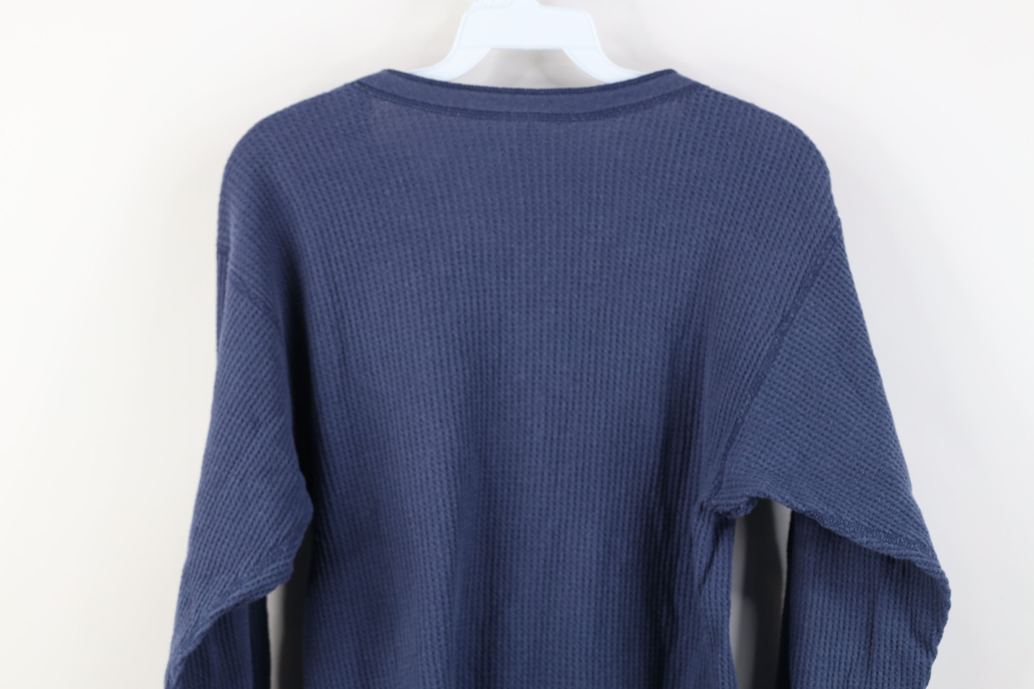 Vintage Vintage 90s Streetwear Knit Long Sleeve Henley T-Shirt Size US L / EU 52-54 / 3 - 10 Thumbnail