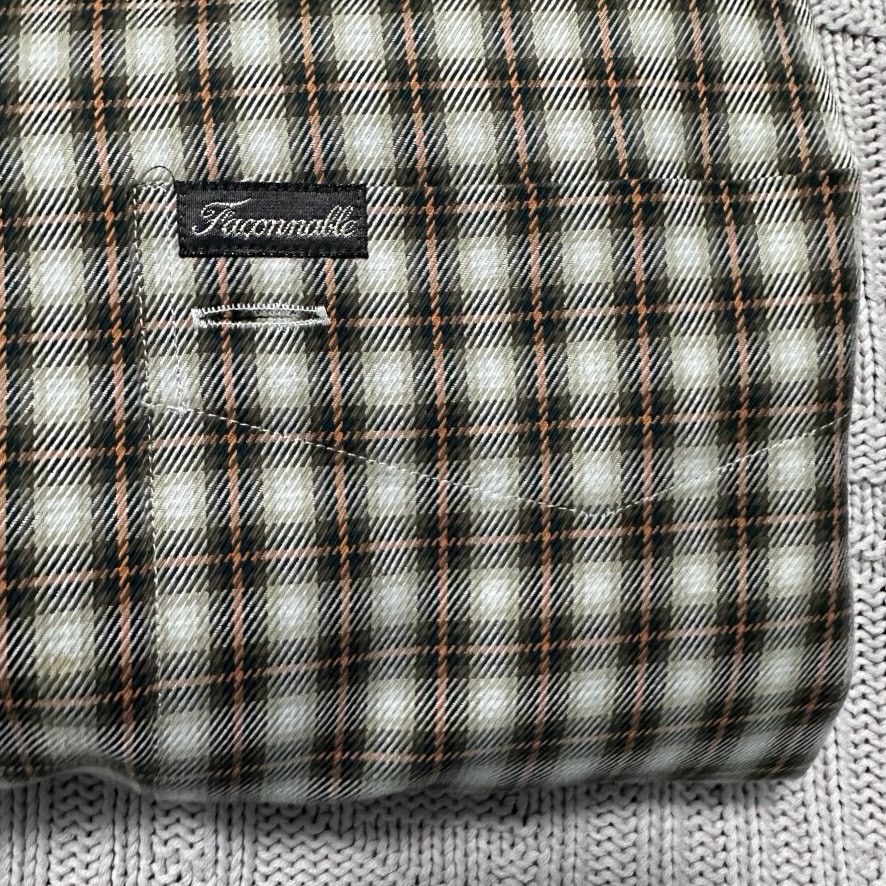 Faconnable Faconnable brown plaid button down Size US XL / EU 56 / 4 - 4 Thumbnail