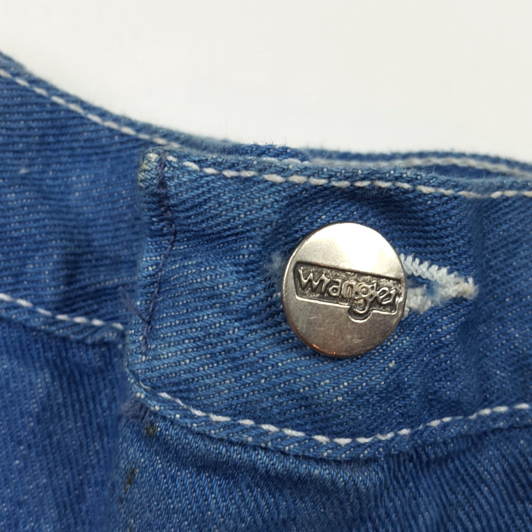 Wrangler VINTAGE Wrangler Cut Off Jeans Shorts Denim 34 Men Blue 80s Western Southwestern Cowboy Jean Shorts Wrangler Shirt Mens Jeans Shorts Size US 34 / EU 50 - 3 Thumbnail