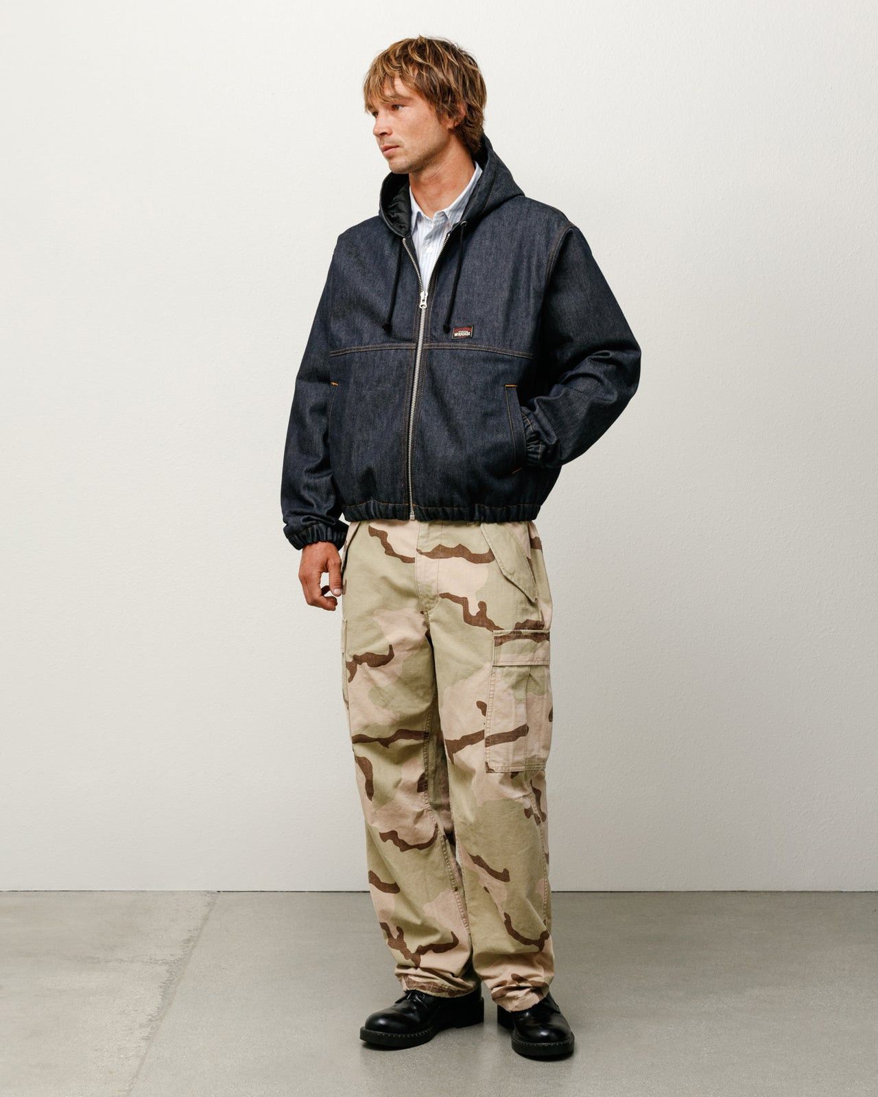 Stussy INSULATED WORK JACKET RAW DENIM Size US M / EU 48-50 / 2 - 2 Thumbnail