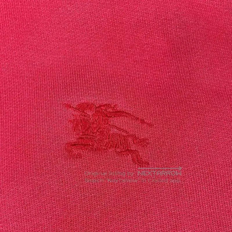 Burberry Burberry Red Cotton Zip-Up Hoodie for Women. Size L / US 10 / IT 46 - 3 Thumbnail