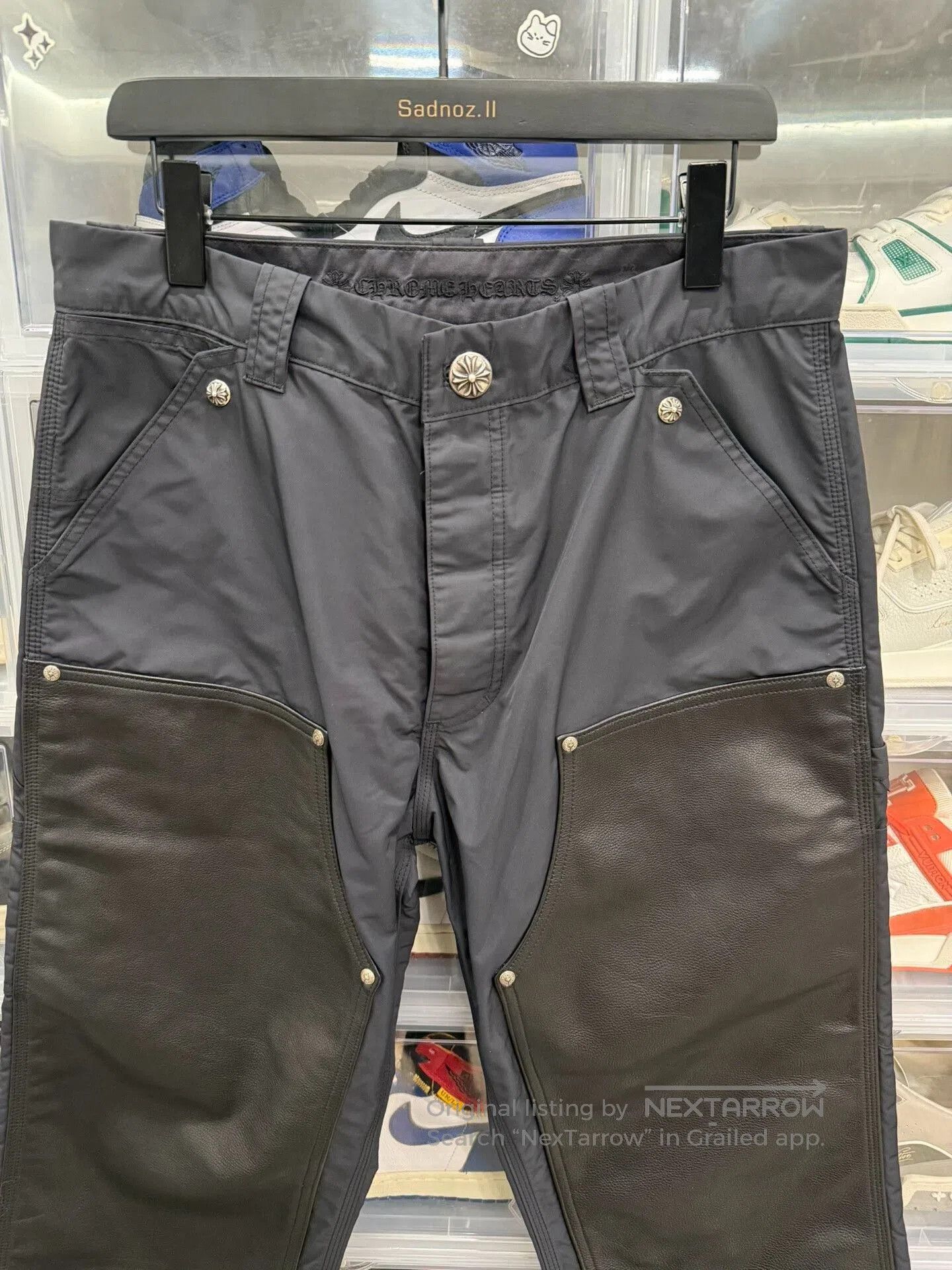 Chrome Hearts Chrome Hearts Leather Patchwork Cargo Pants. Size US 33 - 2 Thumbnail