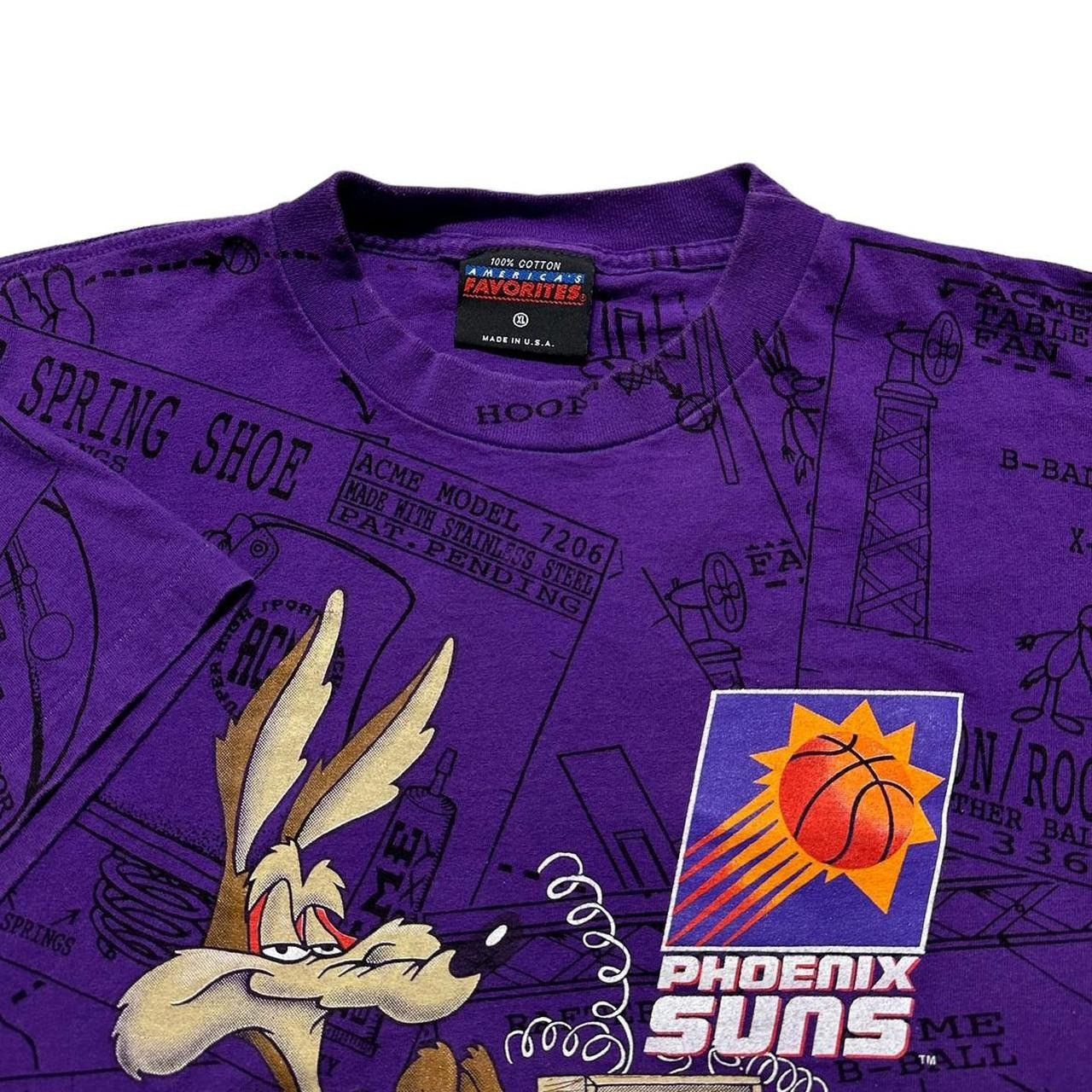 NBA × Vintage × Warner Bros Vintage Phoenix Suns Wile E Coyote AOP T-Shirt Size US XL / EU 56 / 4 - 4 Thumbnail