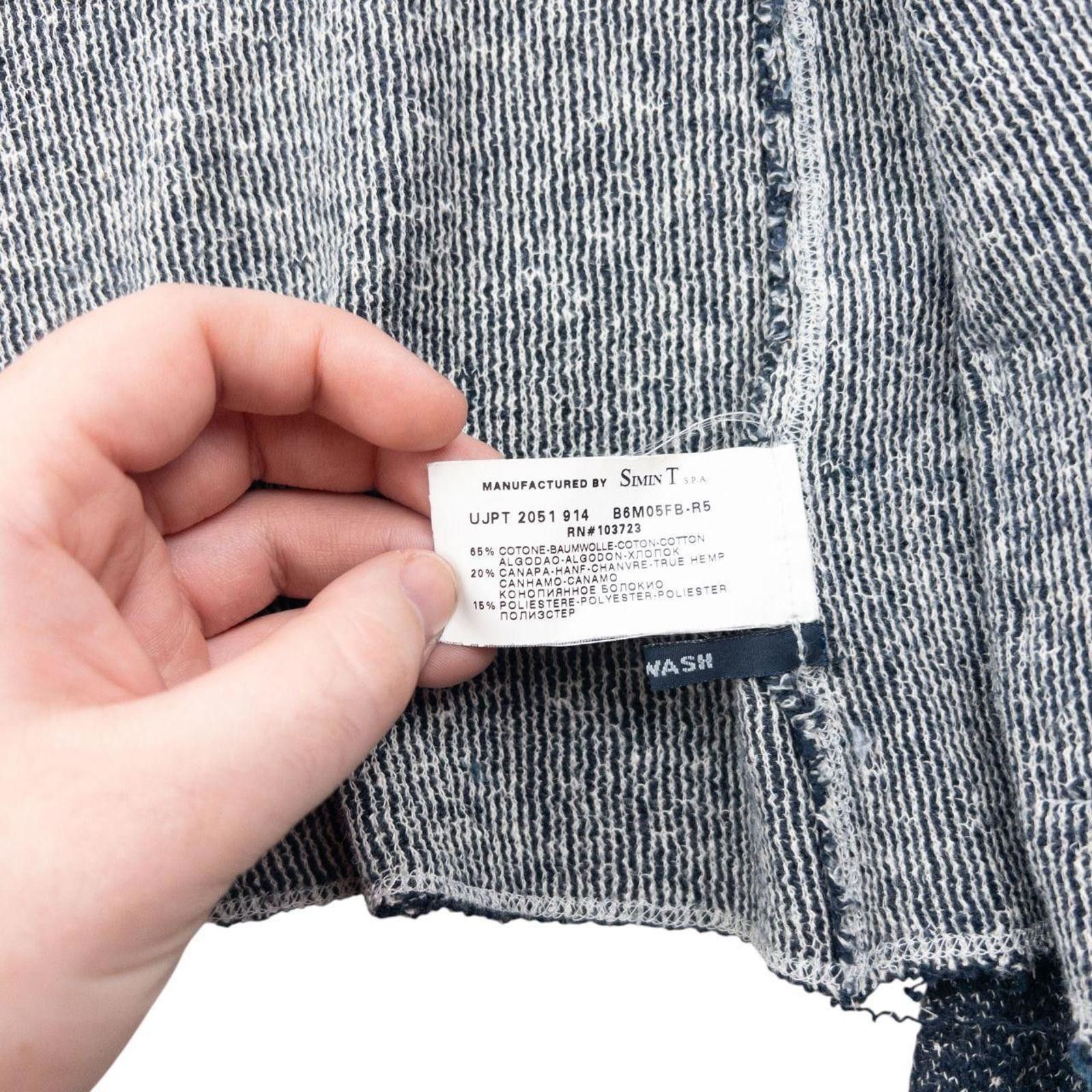 Other Vintage 2000s Armani Jeans Zip Up Hemp Jumper Womnes Size L Size US L / EU 52-54 / 3 - 7 Thumbnail