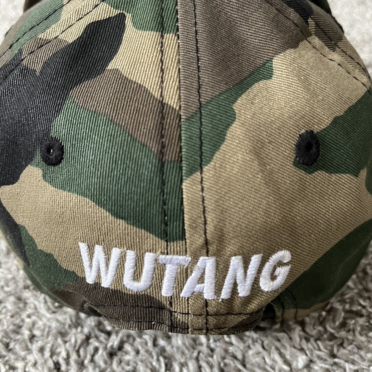 Wu-Tang Clan 🔴Wu-Tang Hat Snapback Camouflage CREAM Rare Raekwon Gza Size ONE SIZE - 3 Thumbnail