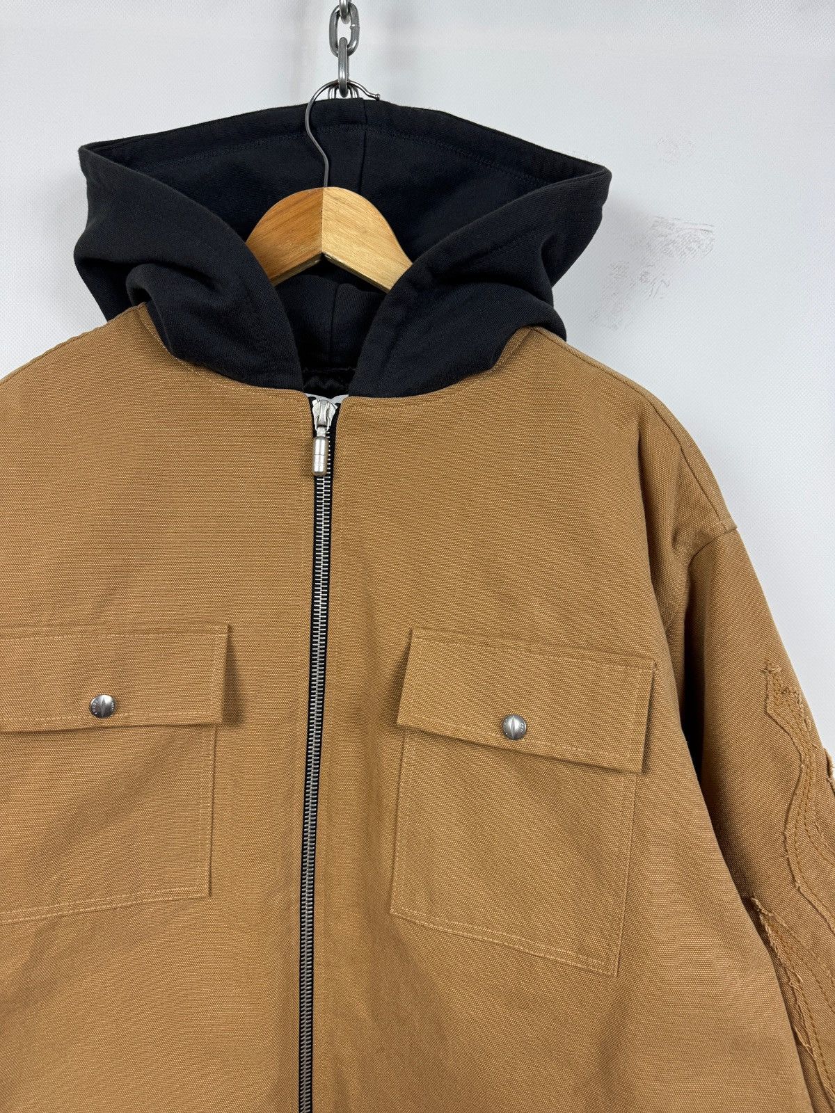Rhude Rhude Flame Hooded Work Jacket Size US XL / EU 56 / 4 - 6 Thumbnail