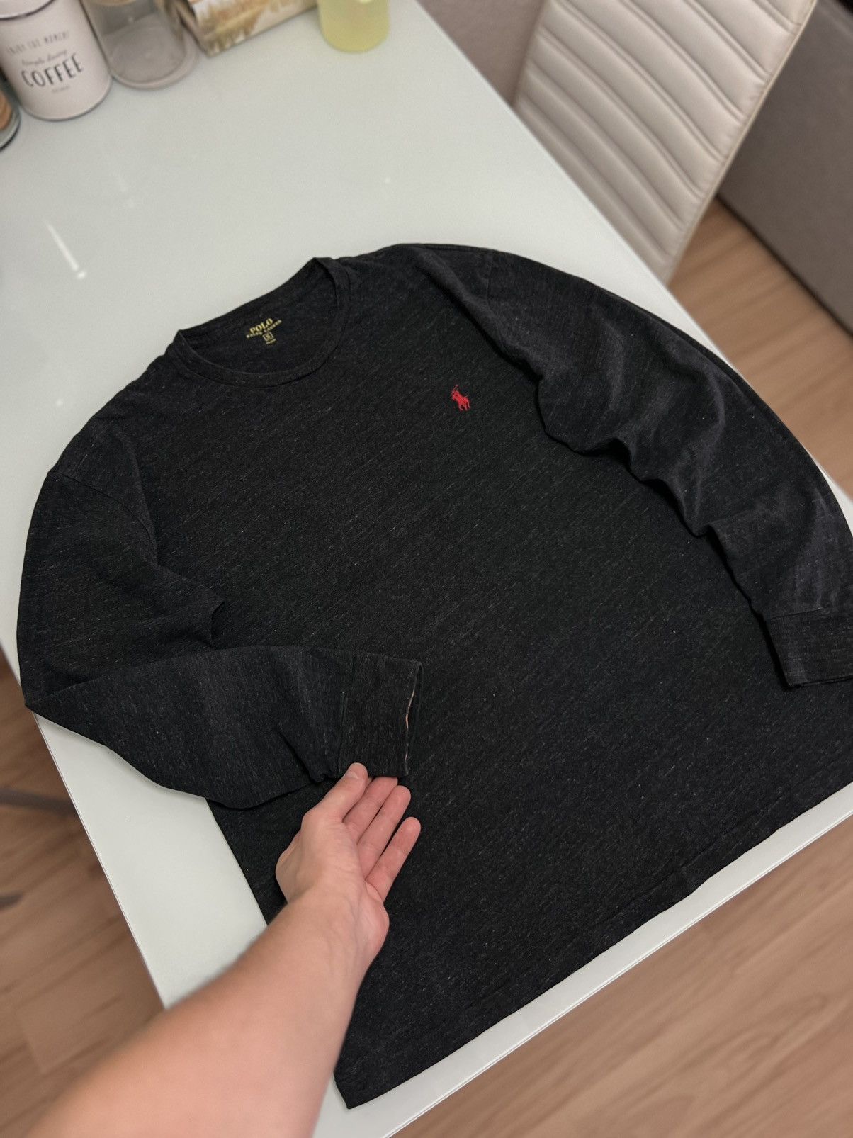 Polo Ralph Lauren Vintage Polo Ralph Lauren Long Sleeve Dark Grey Size US S / EU 44-46 / 1 - 7 Thumbnail