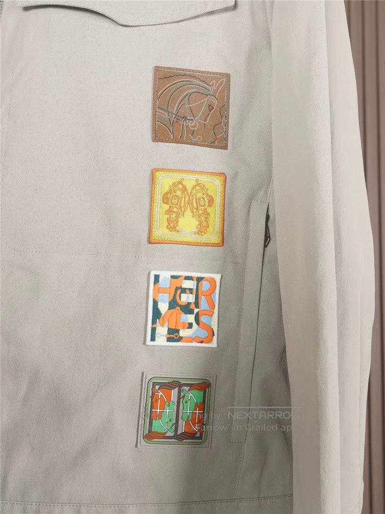Hermes Hermes Flying Spur Embroidered Jacket Size US L / EU 52-54 / 3 - 8 Thumbnail