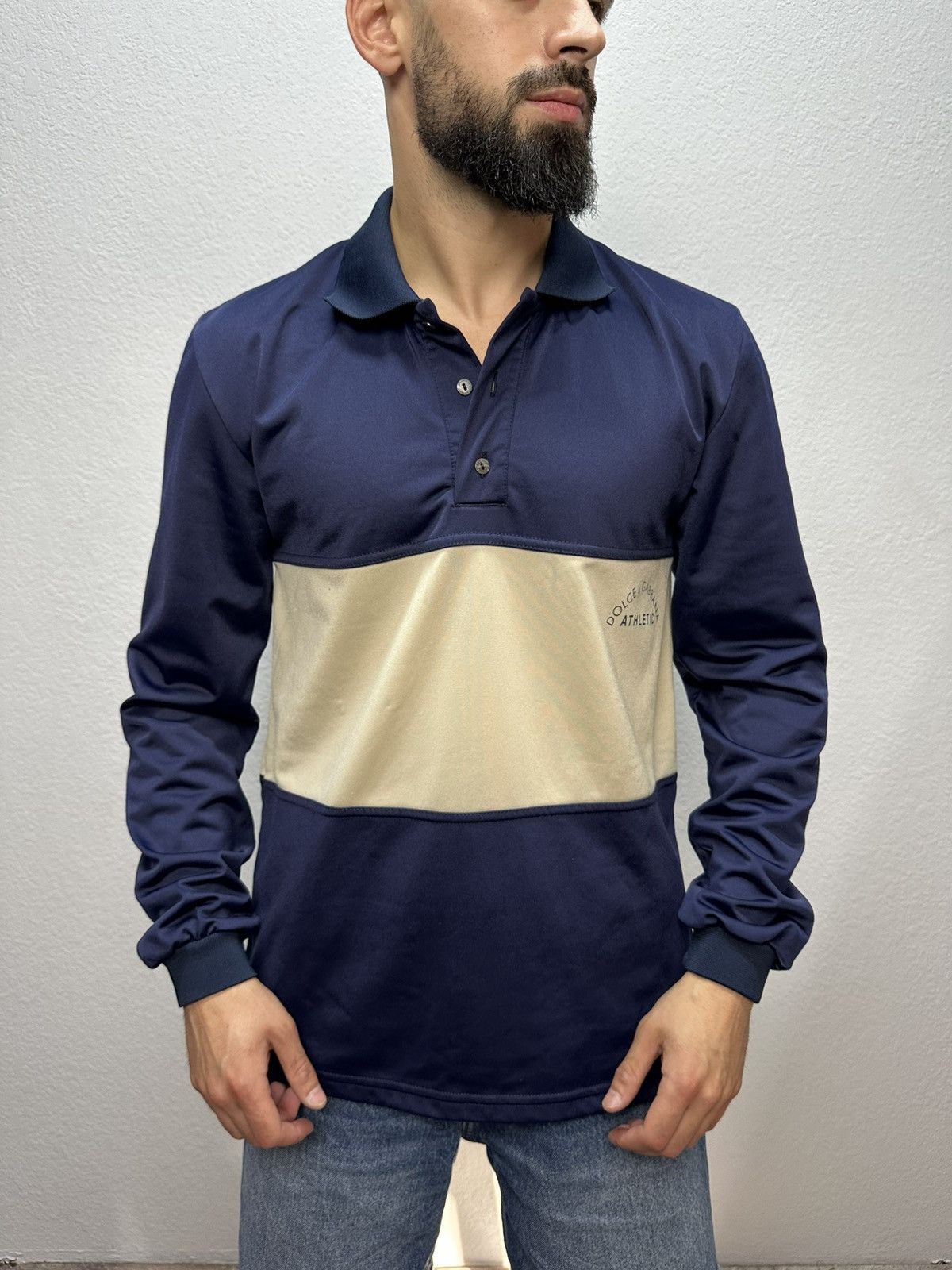Vintage Dolce & Gabbana Rugby Polo Shirt Long Sleeve D&G