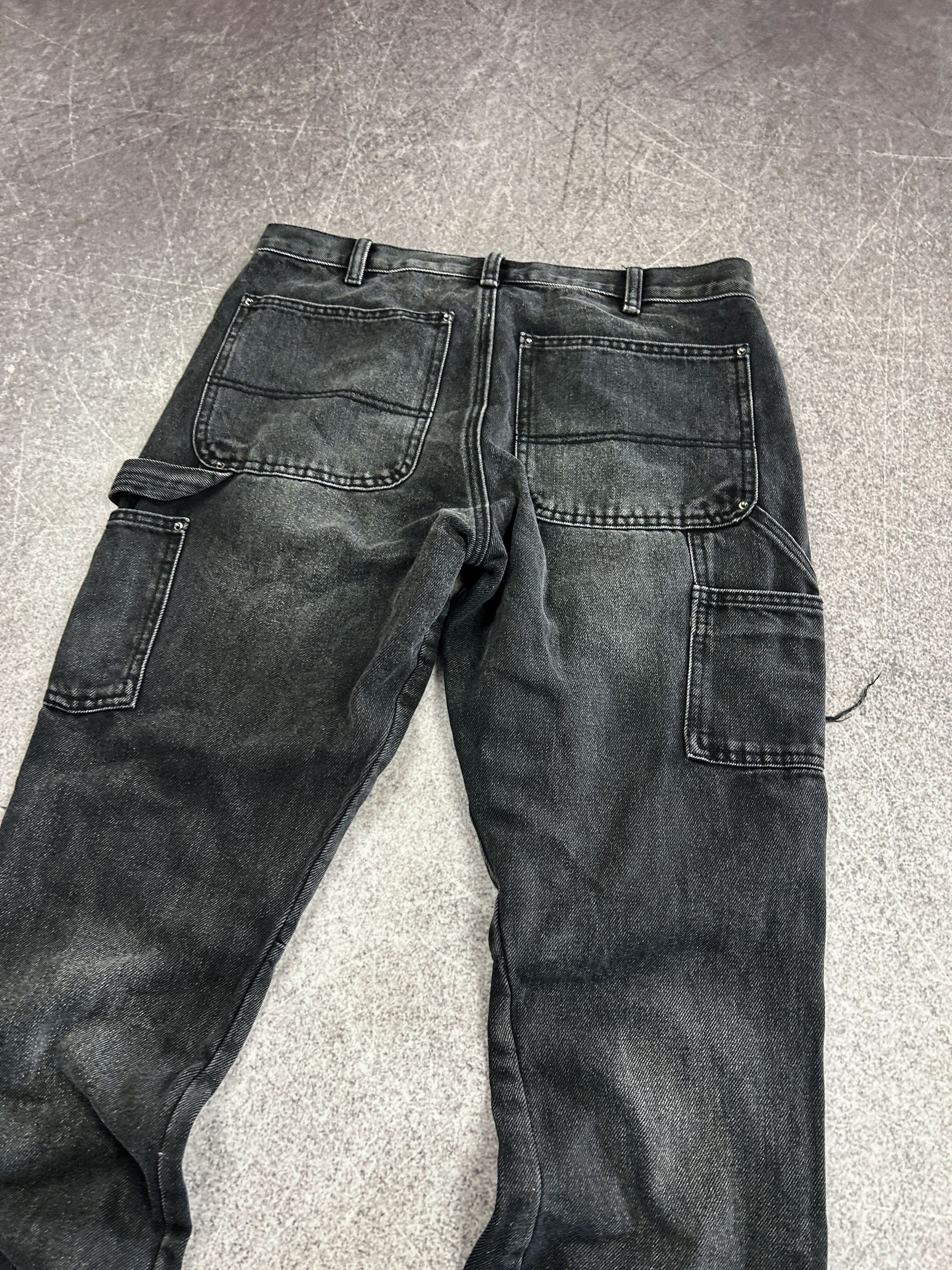 Japanese Brand Distressed Black Jeans Panel Flare Grunge Punk Y2K Archive Size US 32 / EU 48 - 6 Thumbnail