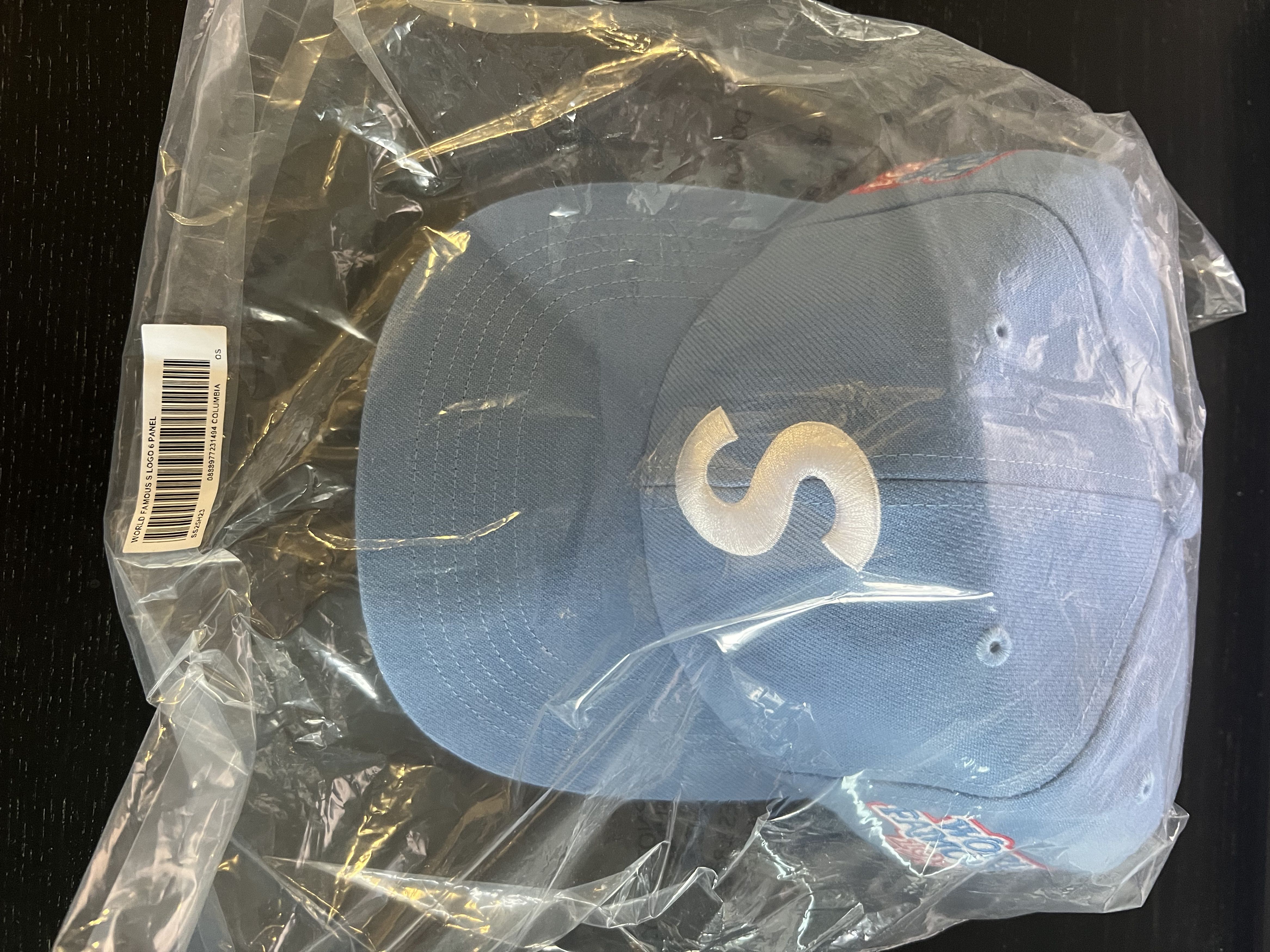 WORLD FAMOUS S LOGO 6-PANEL HAT CAP