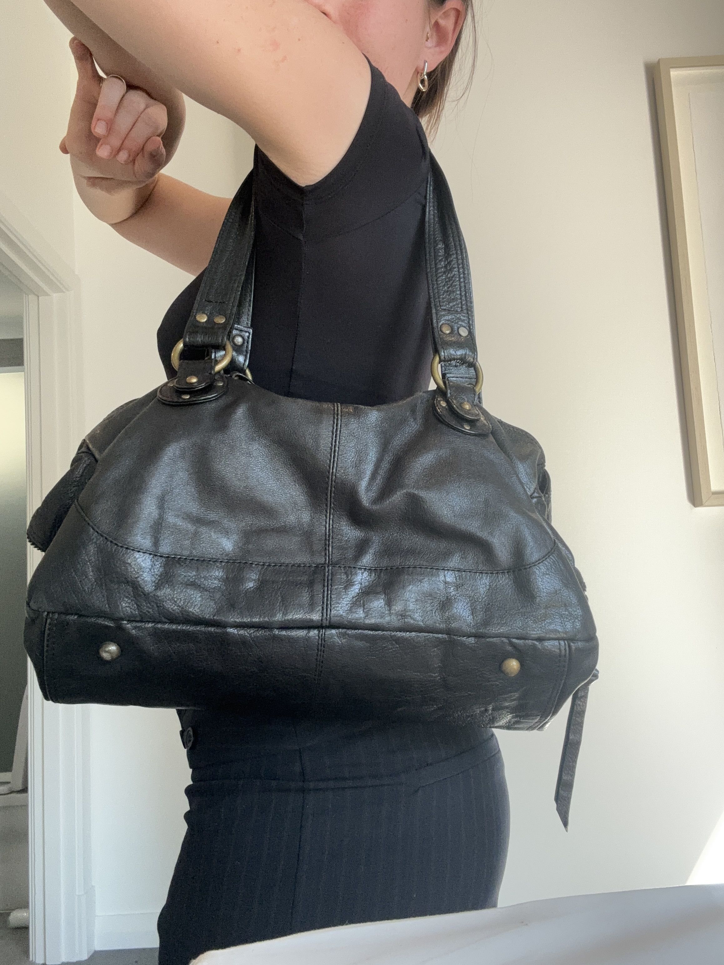 Other Slouchy leather hobo shoulder bag vintage. Size ONE SIZE - 2 Thumbnail