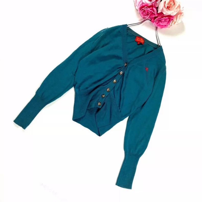 Vivienne Westwood Vivienne Westwood size1 Embroidered Saturn logo knit top Size M / US 6-8 / IT 42-44 - 3 Thumbnail