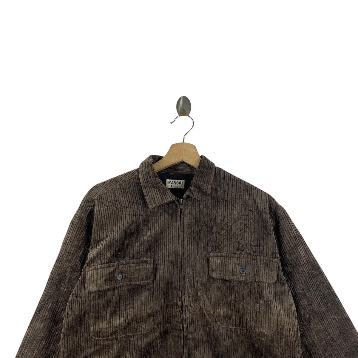 Kansai Yamamoto Vintage KANSAI YAMAMOTO JEANS Collection Denim Jacket Trench Size US M / EU 48-50 / 2 - 2 Thumbnail
