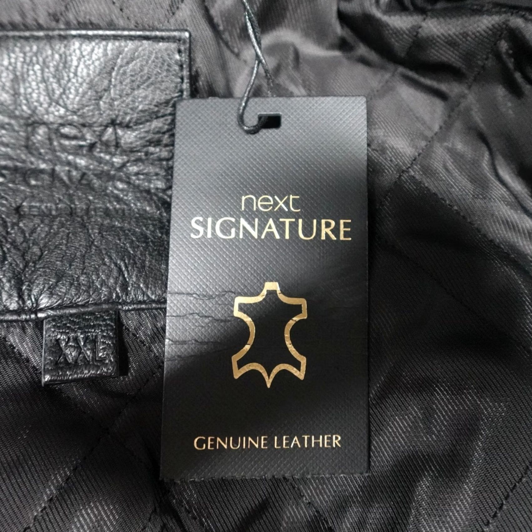 NEXT NEXT Leather Bomber Jacket Coat Black Size 2XL Men's New With Tags Size US XXL / EU 58 / 5 - 6 Thumbnail