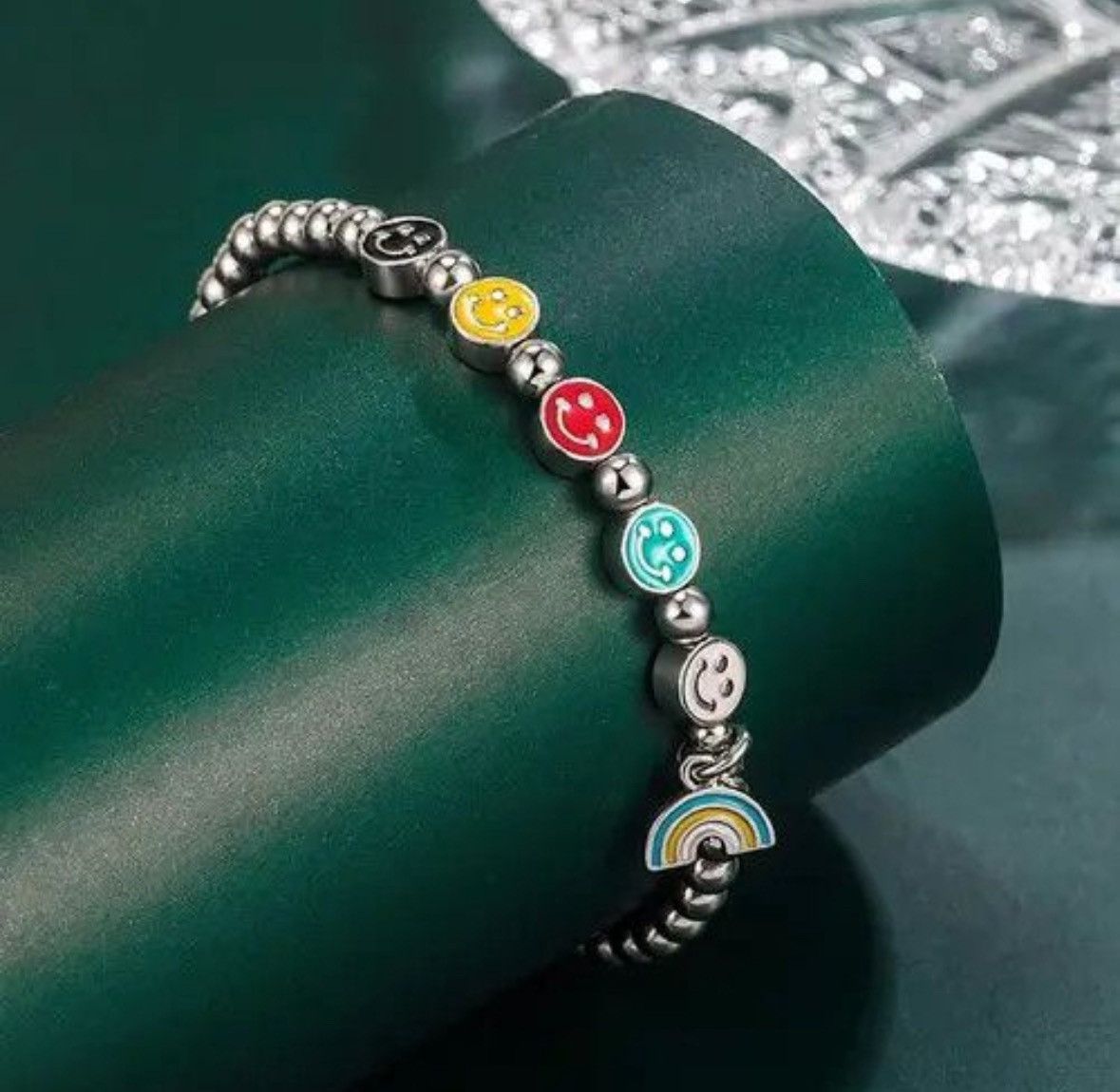 Japanese Brand × Jewelry Smiling Face Ball Chain Bracelets Size ONE SIZE - 4 Thumbnail