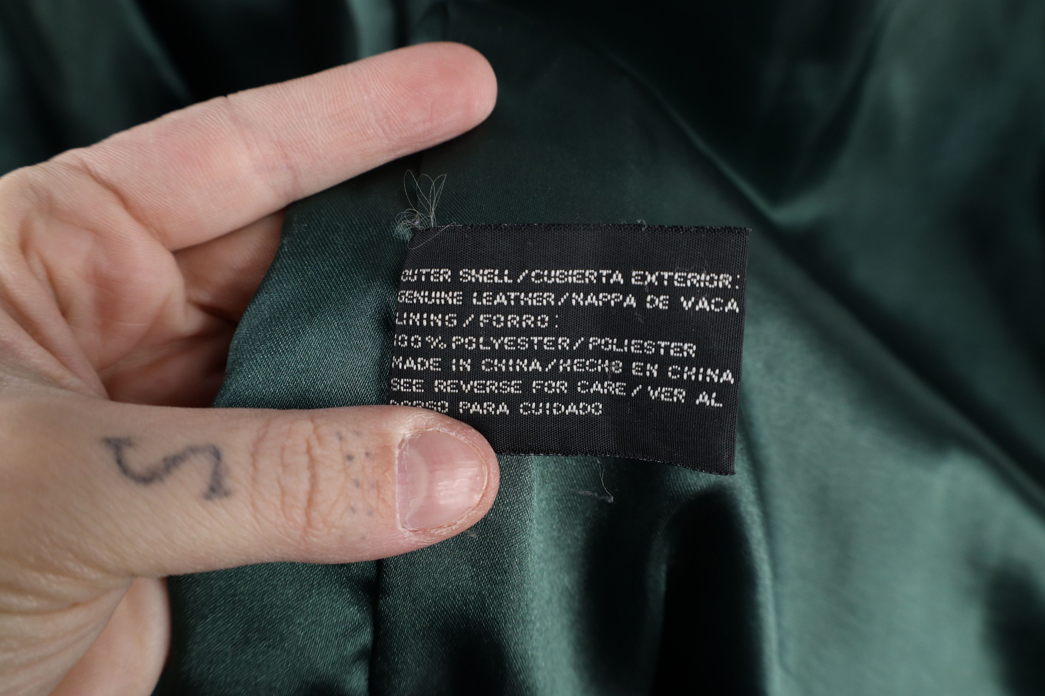 Vintage Vintage 90s Streetwear Leather Full Length Trench Coat Green Size L / US 10 / IT 46 - 11 Thumbnail