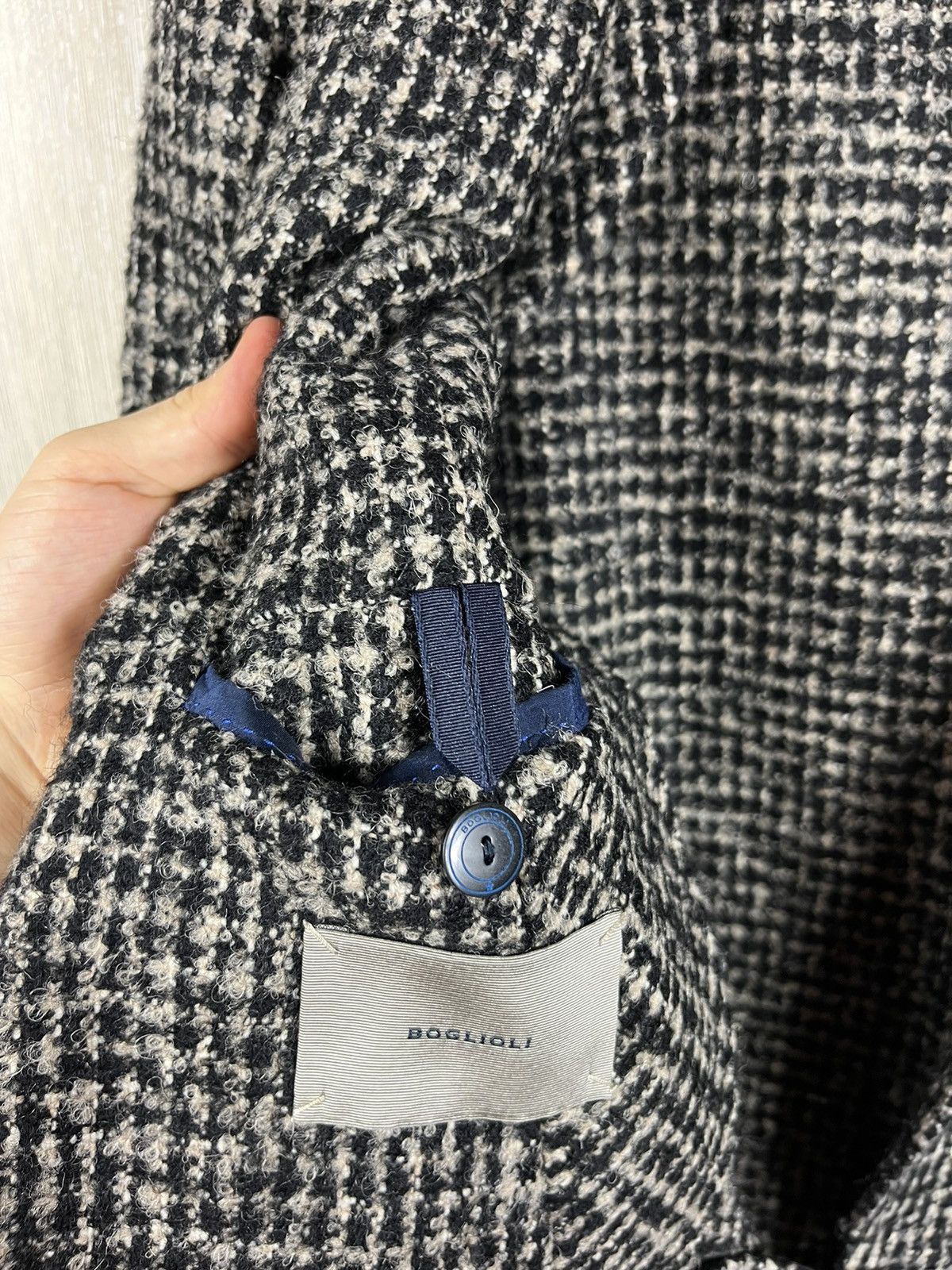 Boglioli Boglioli wool mohair alpaca blazer patterned plaid jacket Size 50R - 22 Thumbnail