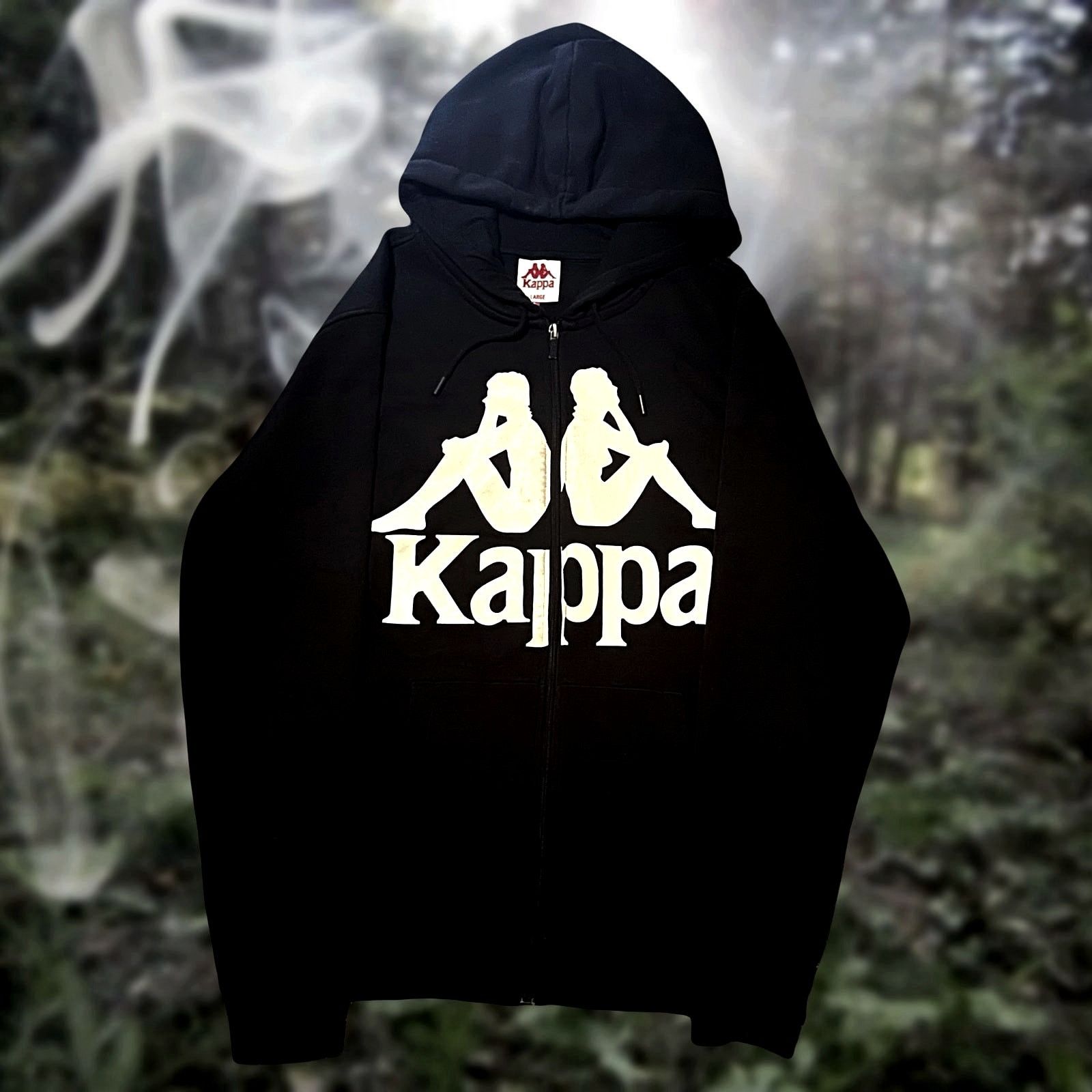 Kappa Kappa spell out logo graphic zip up hoodie sweatshirt Size US L / EU 52-54 / 3 - 1 Thumbnail