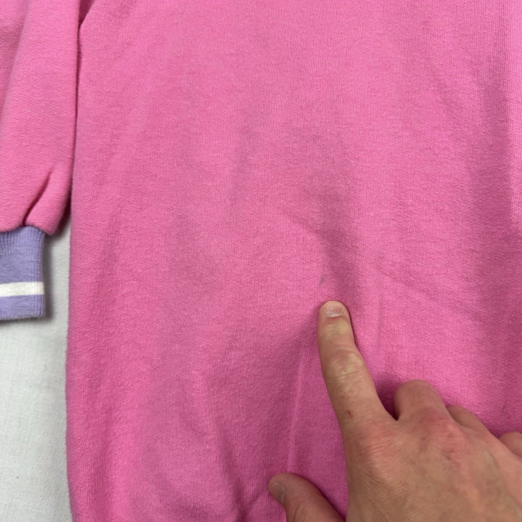 Pinko VINTAGE SK Sweatshirt Womens Medium Pink Collared Classic 80s Hipster Size M / US 6-8 / IT 42-44 - 3 Thumbnail