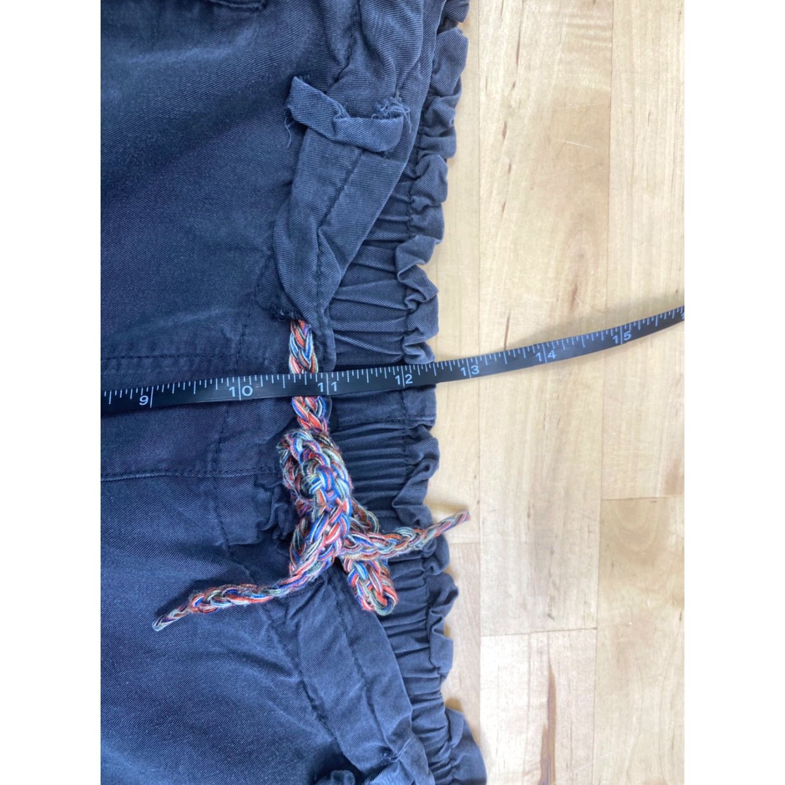 Vintage Betabrand Pants Womens XS Gray Casual Drawstring Inseam 28" Flat Front Ankle City Style - Regular Rise Mens? Size 26" / US 2 / IT 38 - 5 Thumbnail