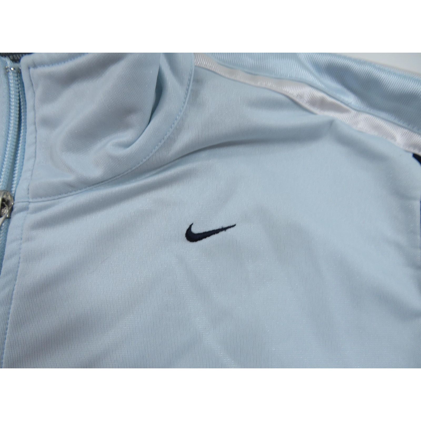 Nike NIKE Womens Track Jacket Light Blue & Navy Sz XL Y2K Size XL / US 12-14 / IT 48-50 - 2 Thumbnail