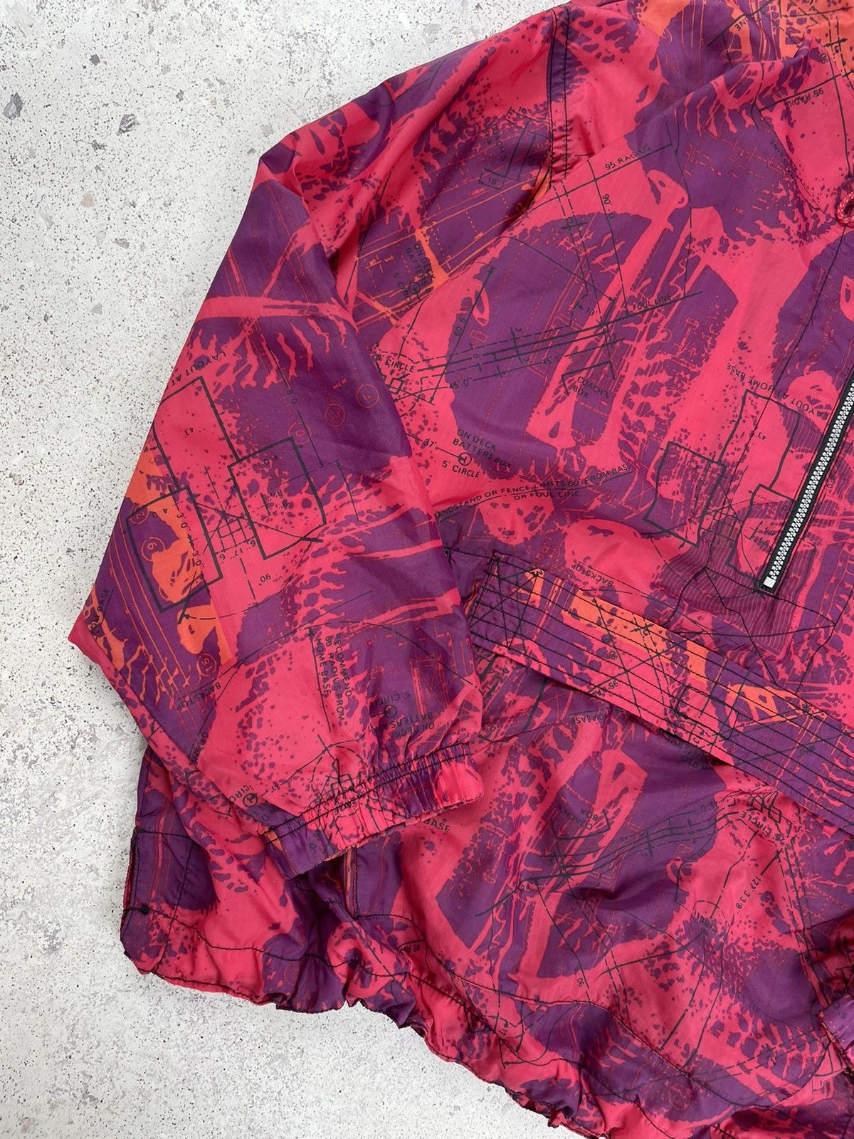 Nike × Vintage Vintage Nike Nylon Zip Anorak Windbreaker Jacket Drill Size US XL / EU 56 / 4 - 4 Thumbnail