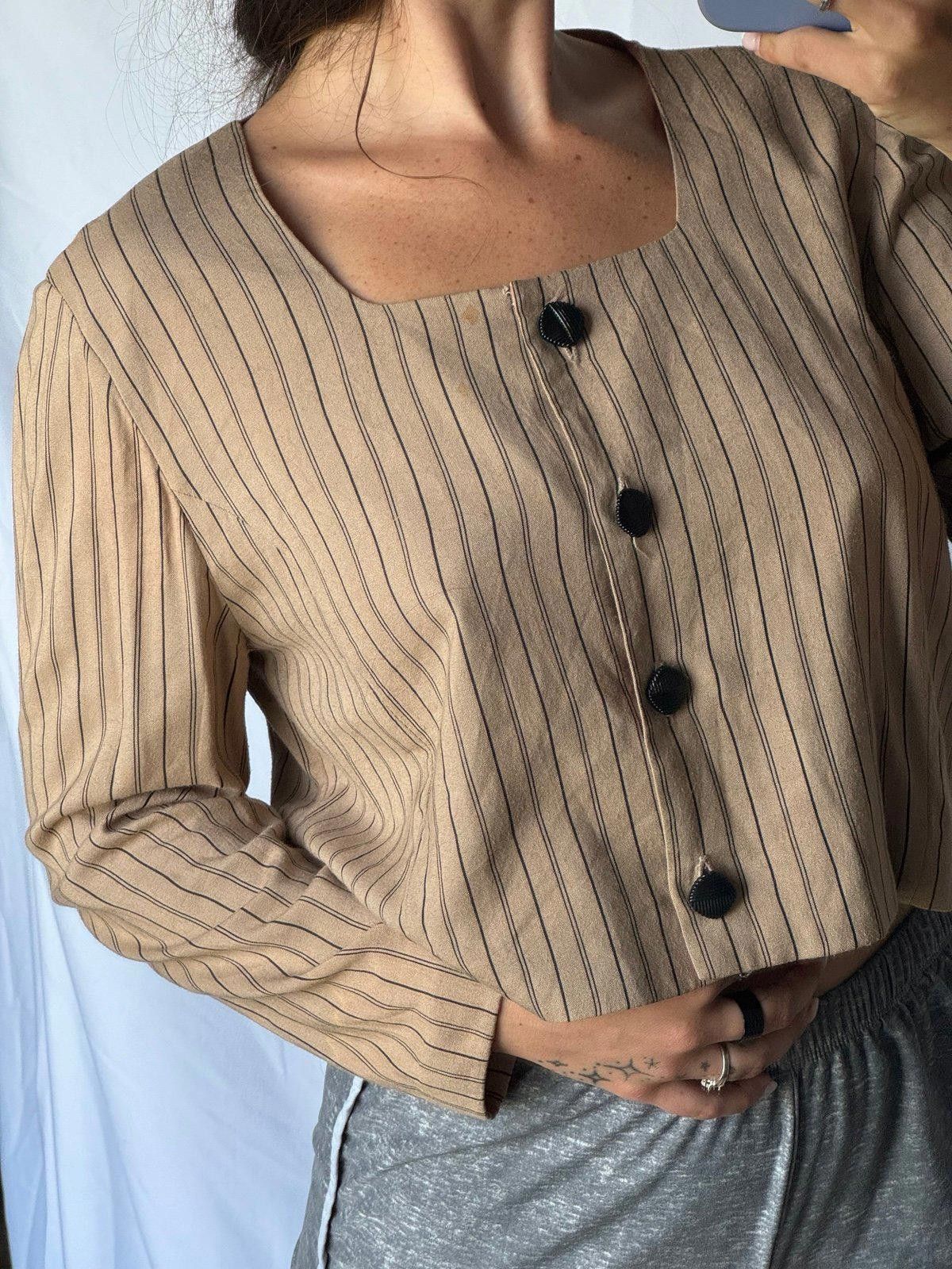 Cornelian Taurus By Daisuke Iwanaga Vintage pinstripe blouse Size M / US 6-8 / IT 42-44 - 3 Thumbnail