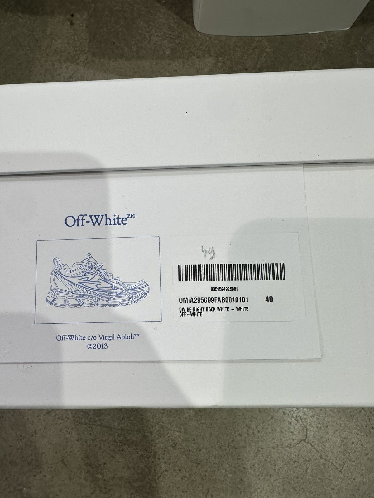 Off-White OFF-WHITE - Be Right Back Sneakers White Size US 7 / EU 40 - 7 Thumbnail
