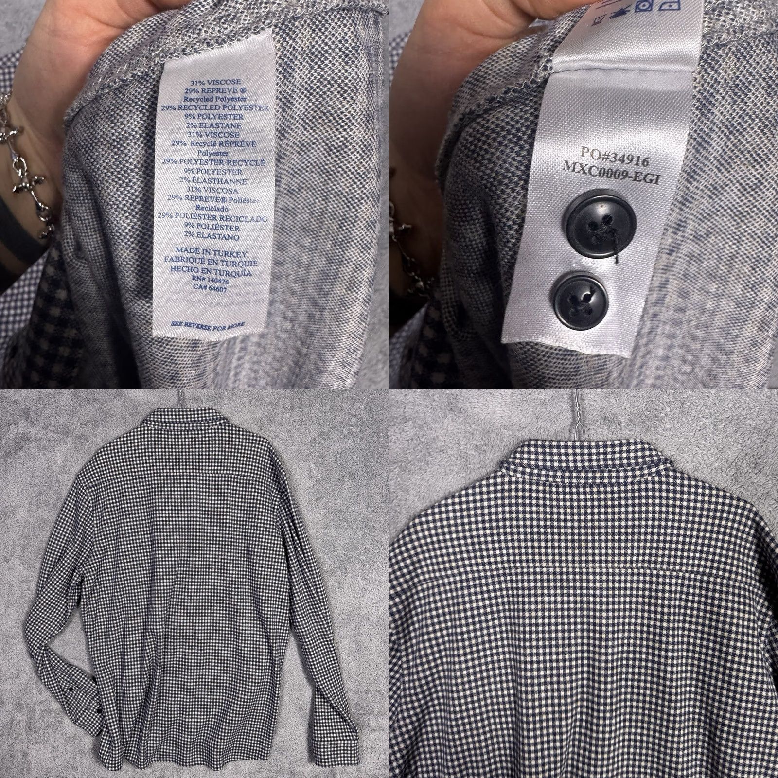 Faherty Faherty Shirt Mens 2XLT XXL Tall Plaid Check Button-Up Viscose Knit Size US XXL / EU 58 / 5 - 8 Thumbnail